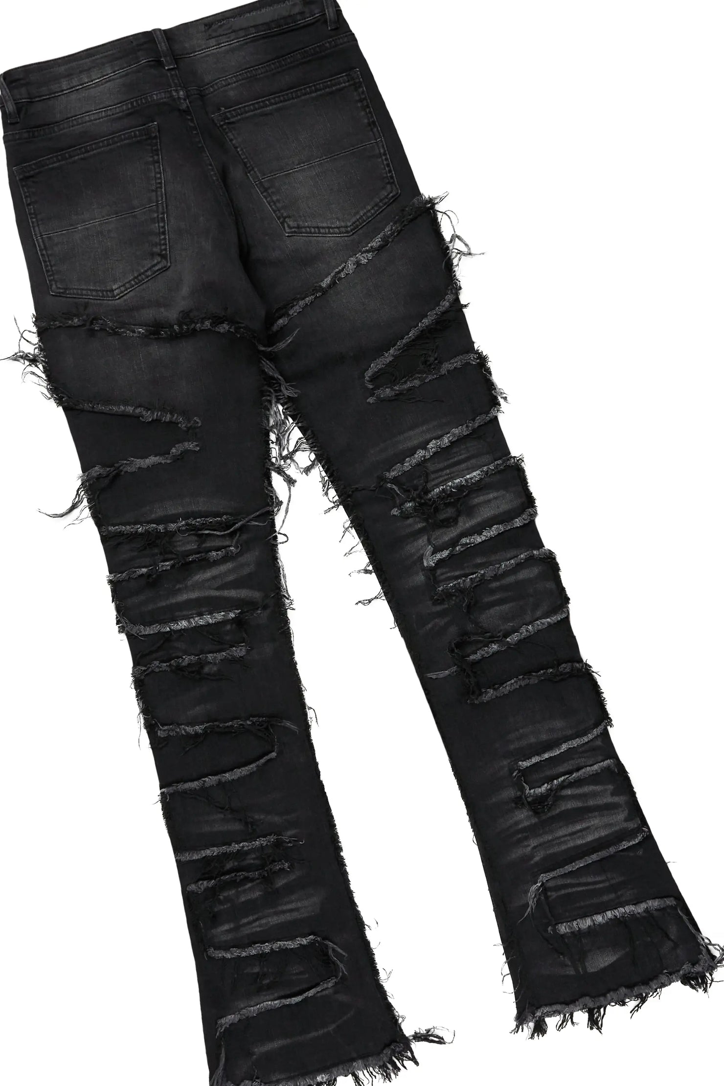 Lake White/Black T-Shirt/Stacked Flare Jean Bundle