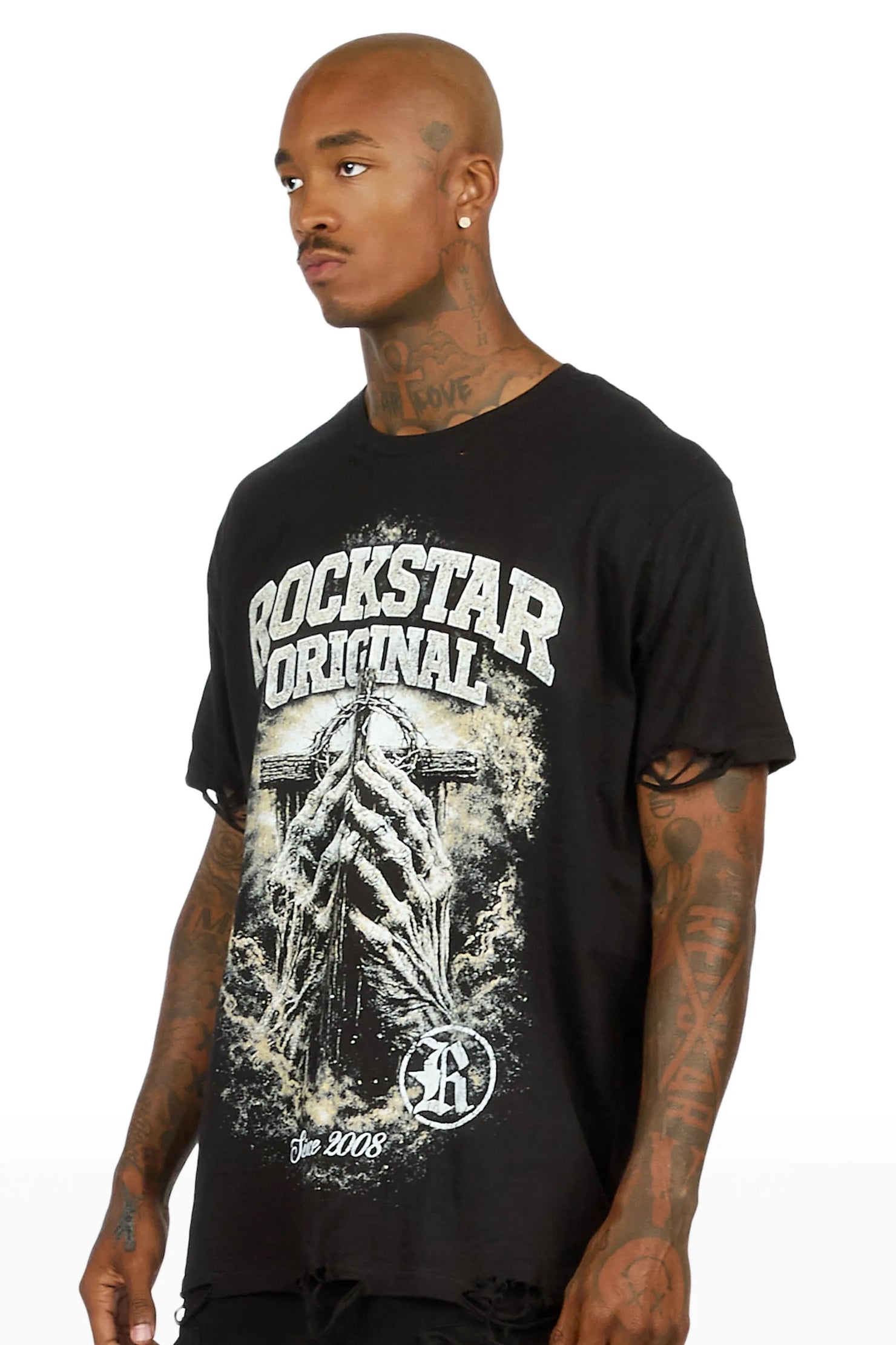 Westbrook Black Oversized Graphic T-Shirt