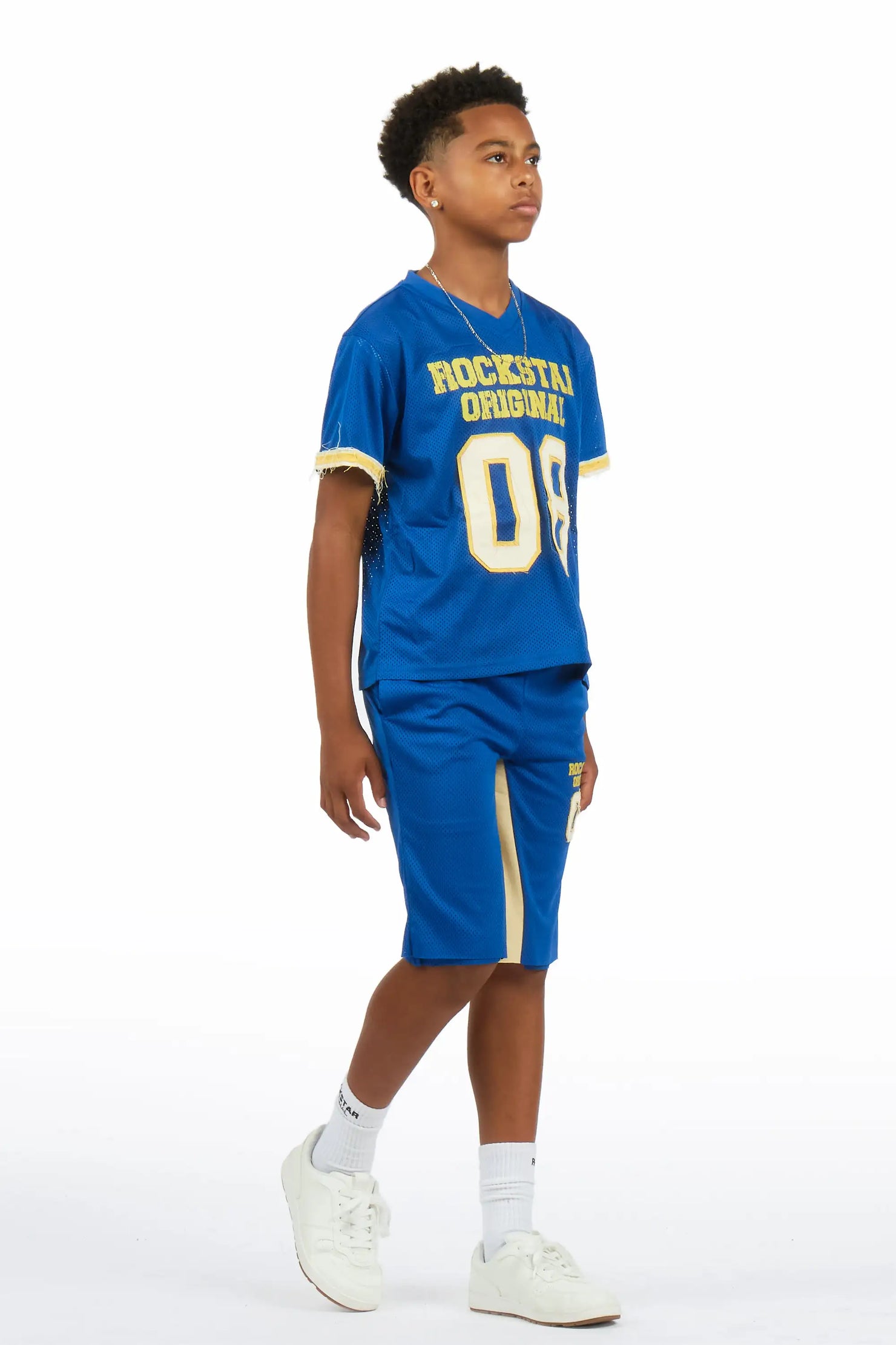 Boys Deston Blue T-Shirt Short Set