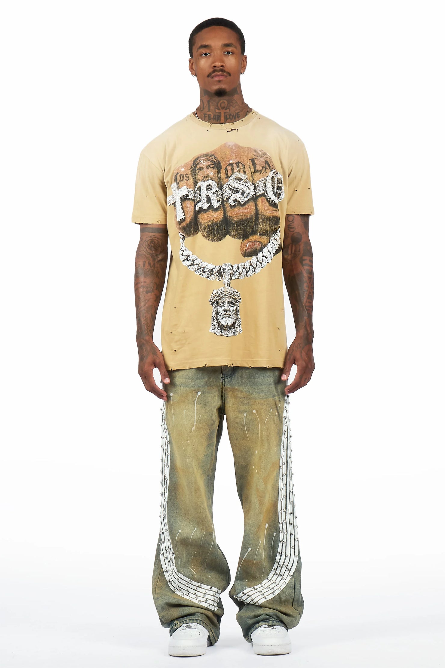 Zayven Tint Blue Baggy Fit Jean