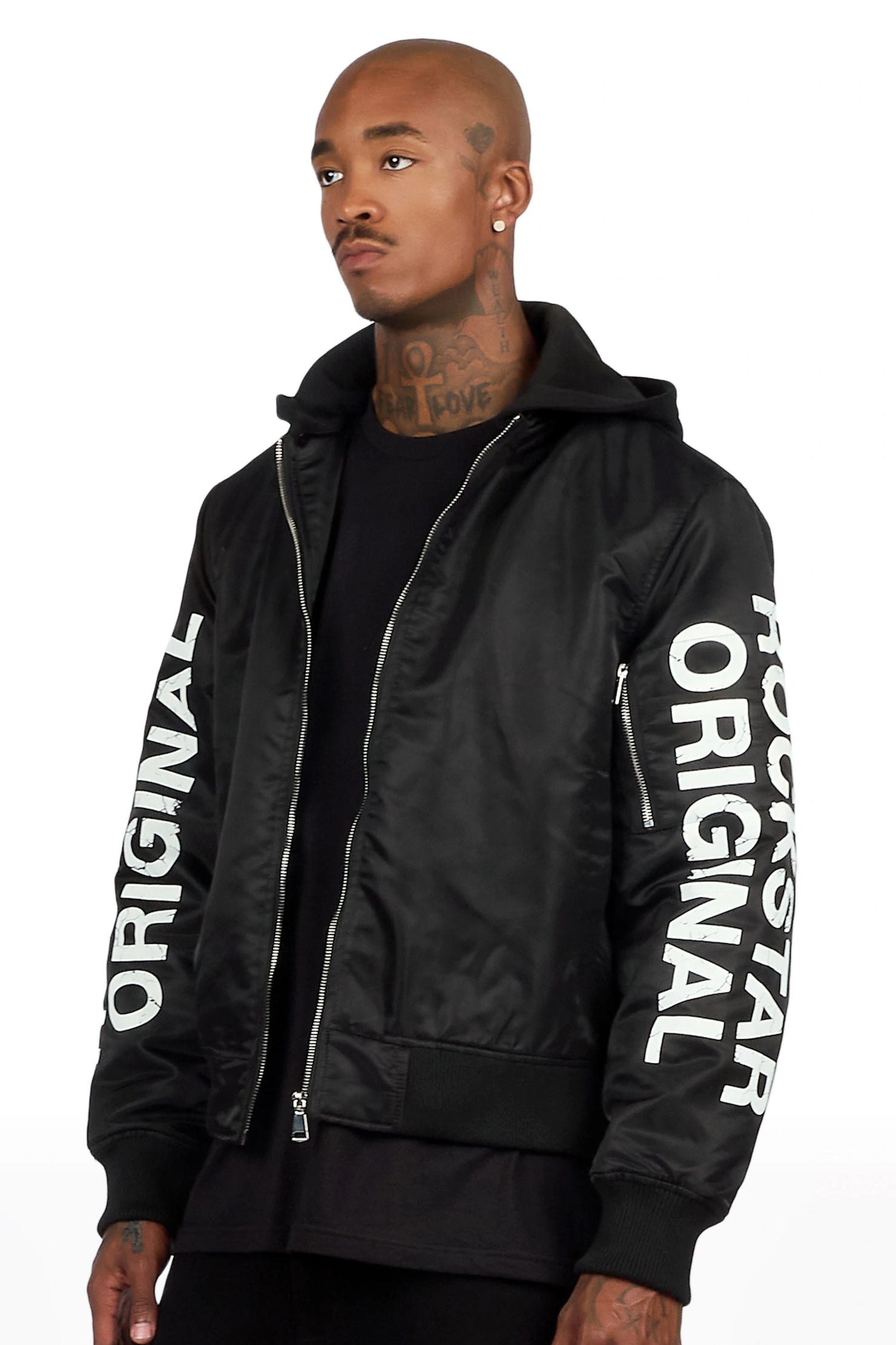 Aldrin Black Bomber Jacket