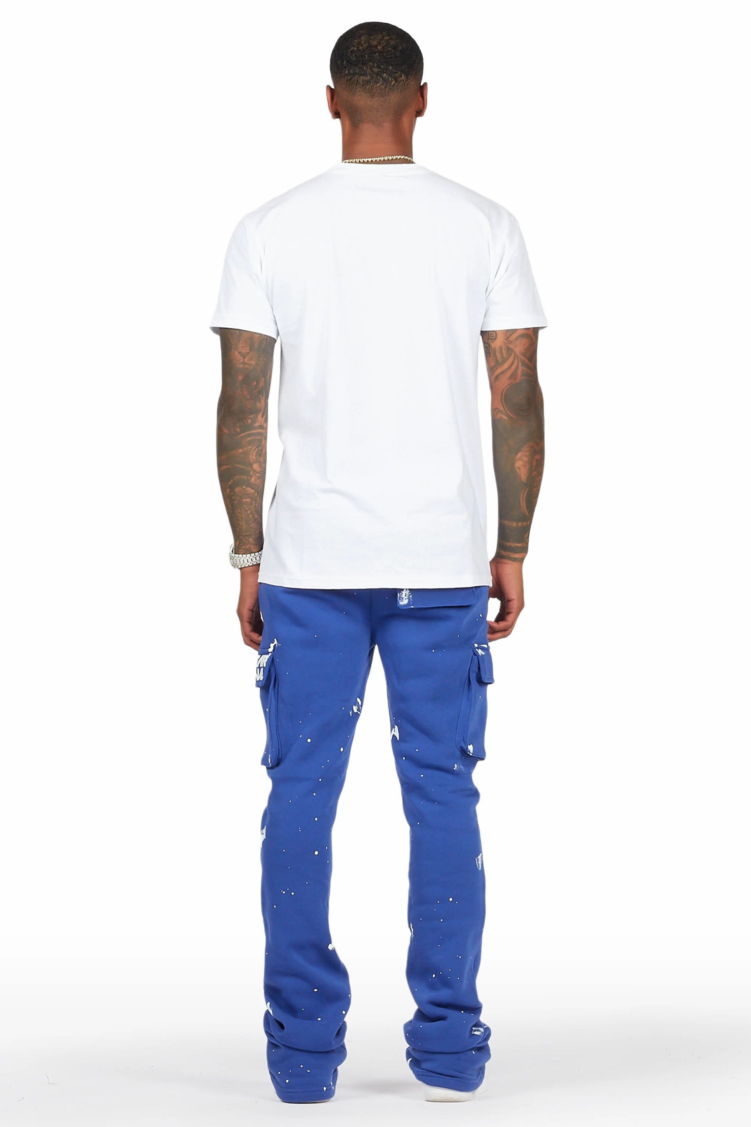 Radko Royal Stacked Flare Cargo Pants
