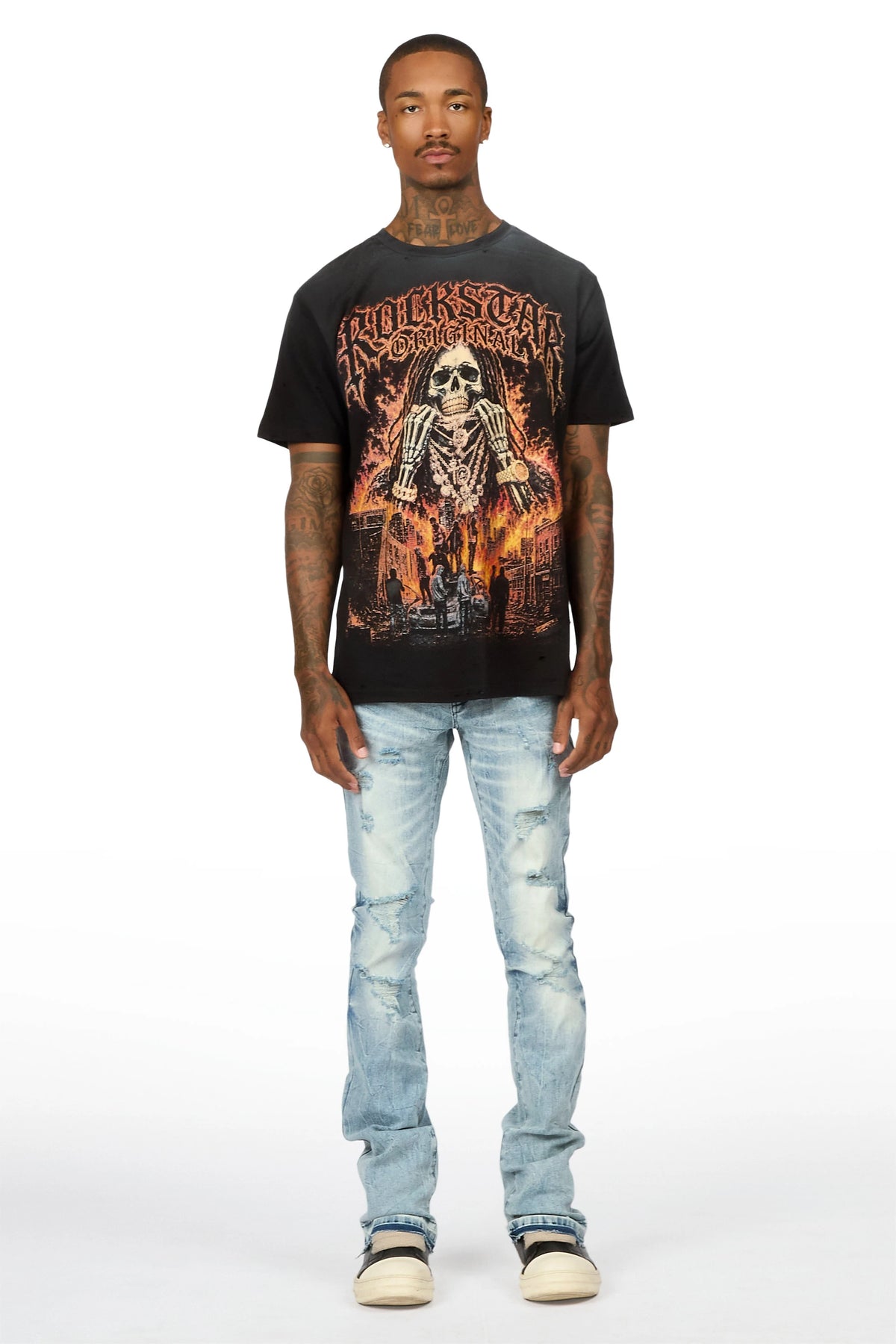 Kurnie Medium Blue Stacked Jean