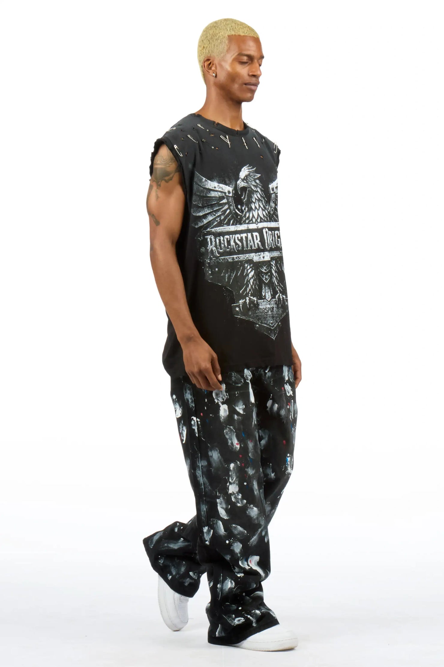 Novi Black Painter Baggy Fit Jean