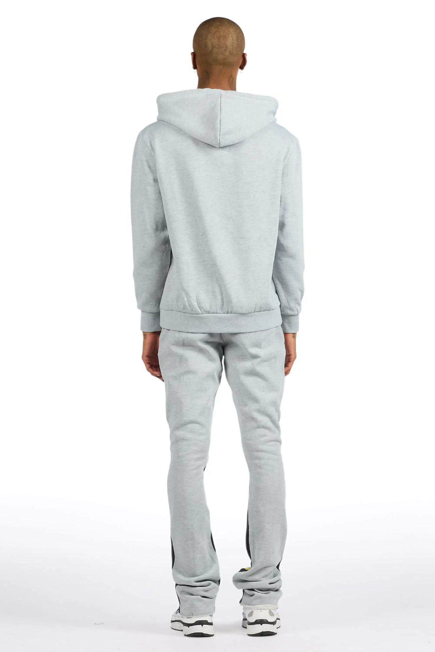 Art Dist 2.0 Heather Grey/Multi Hoodie/Stacked Flare Track Set