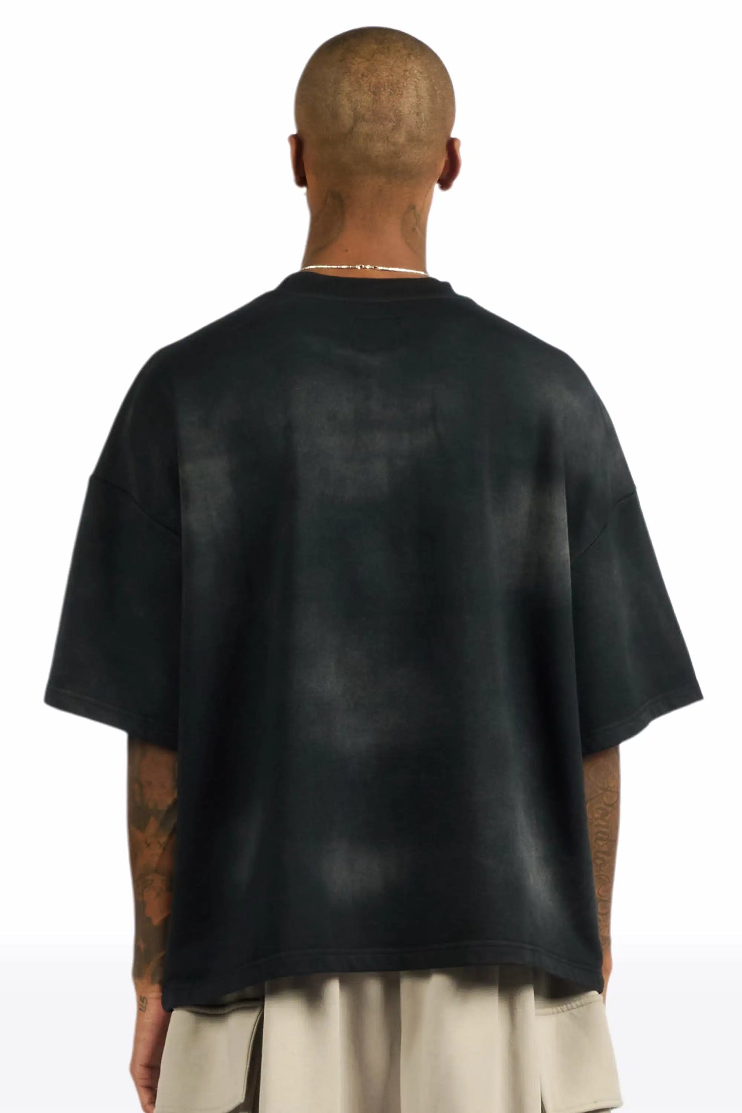 Quin Black French Terry T-Shirt