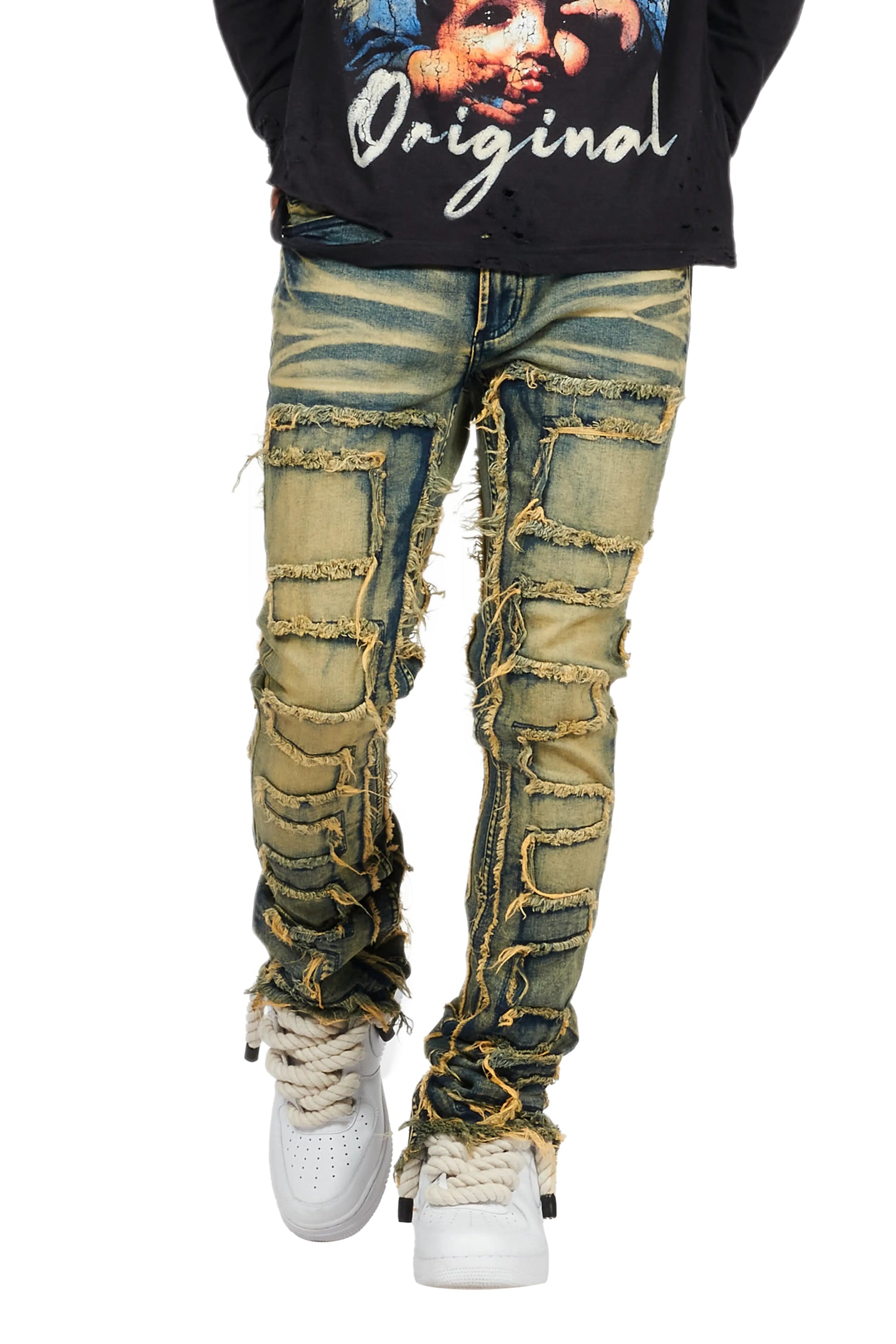 Shake Tint Stacked Flare Jean