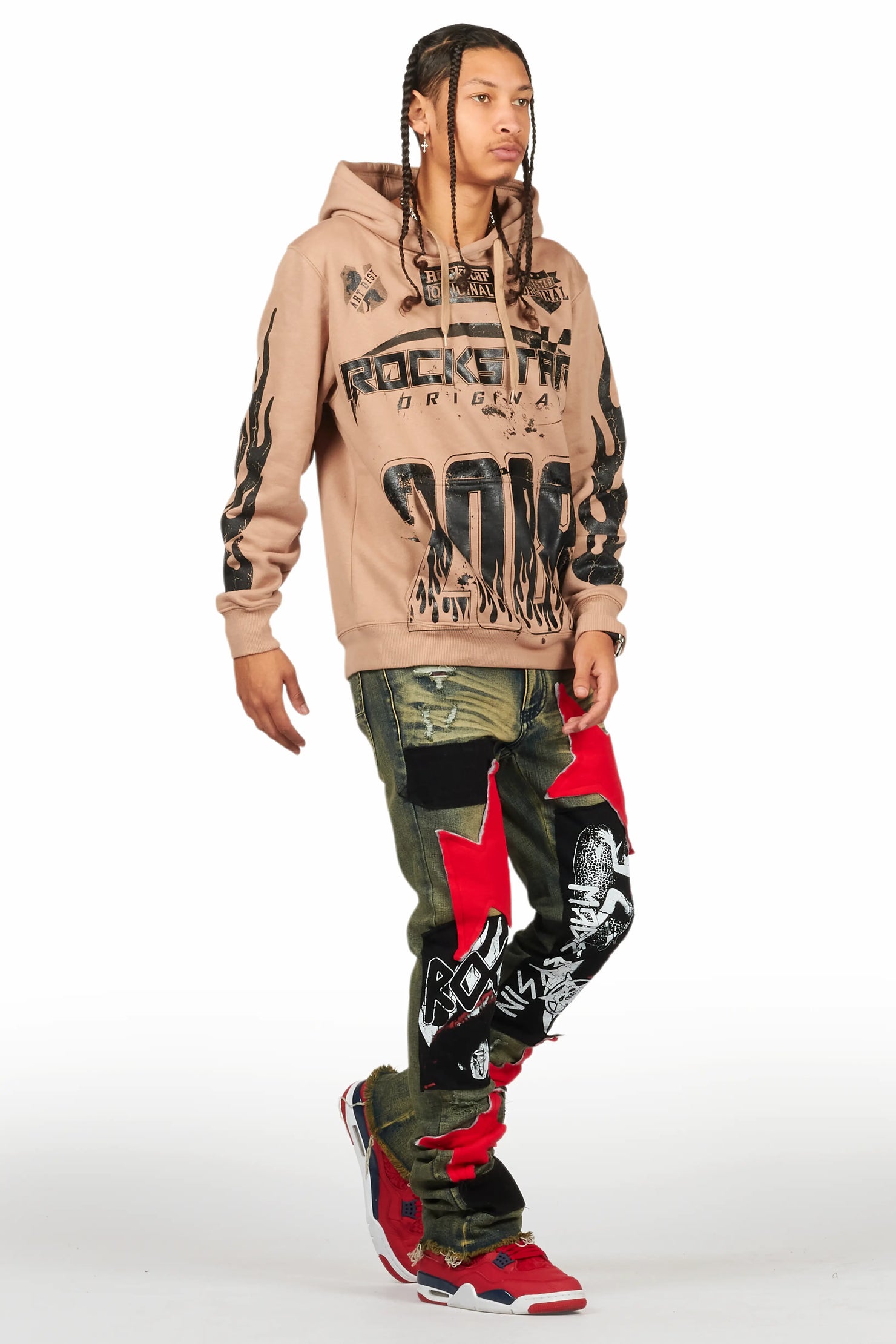 Amos Khaki Graphic Hoodie