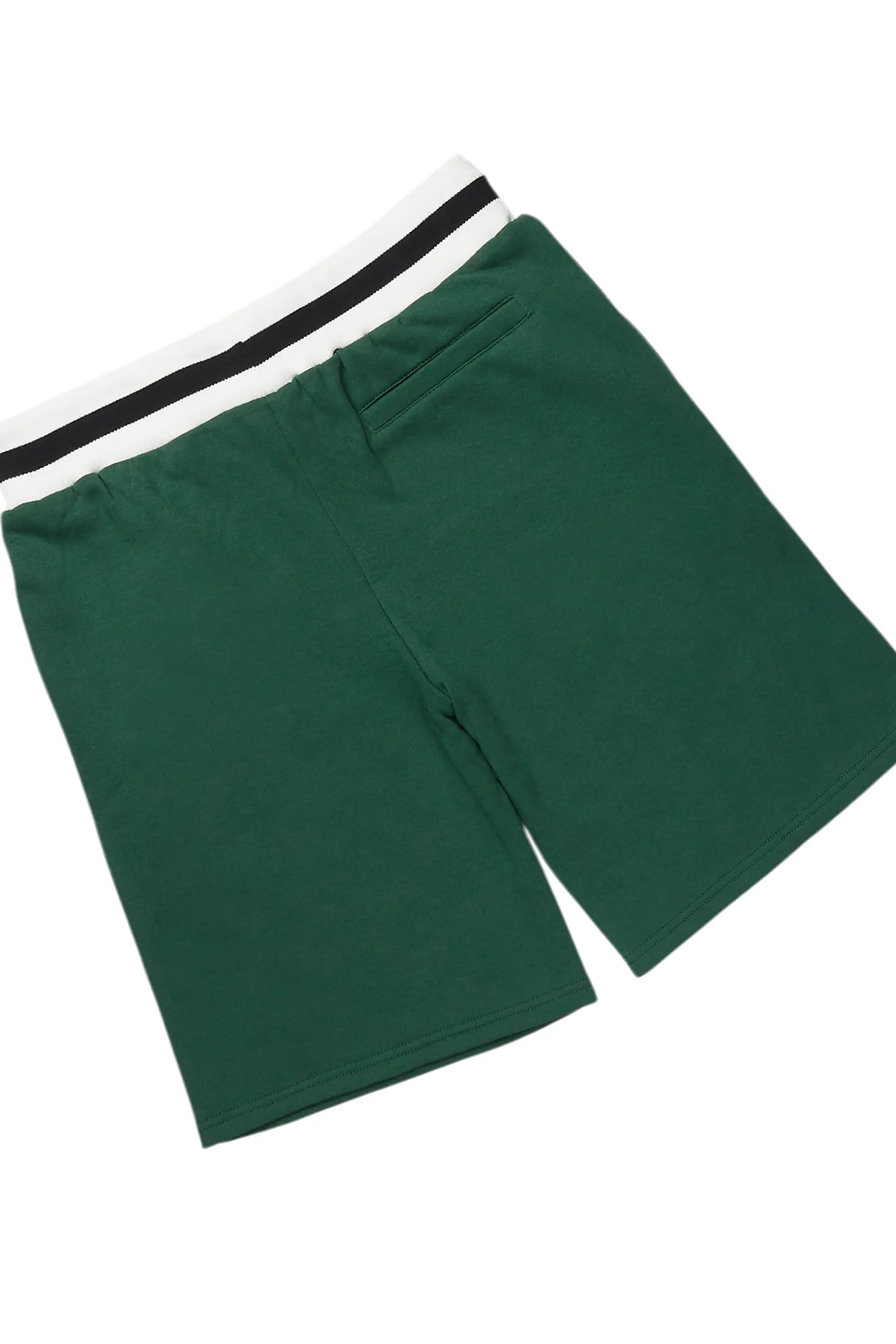 Sana Green/White Short Set