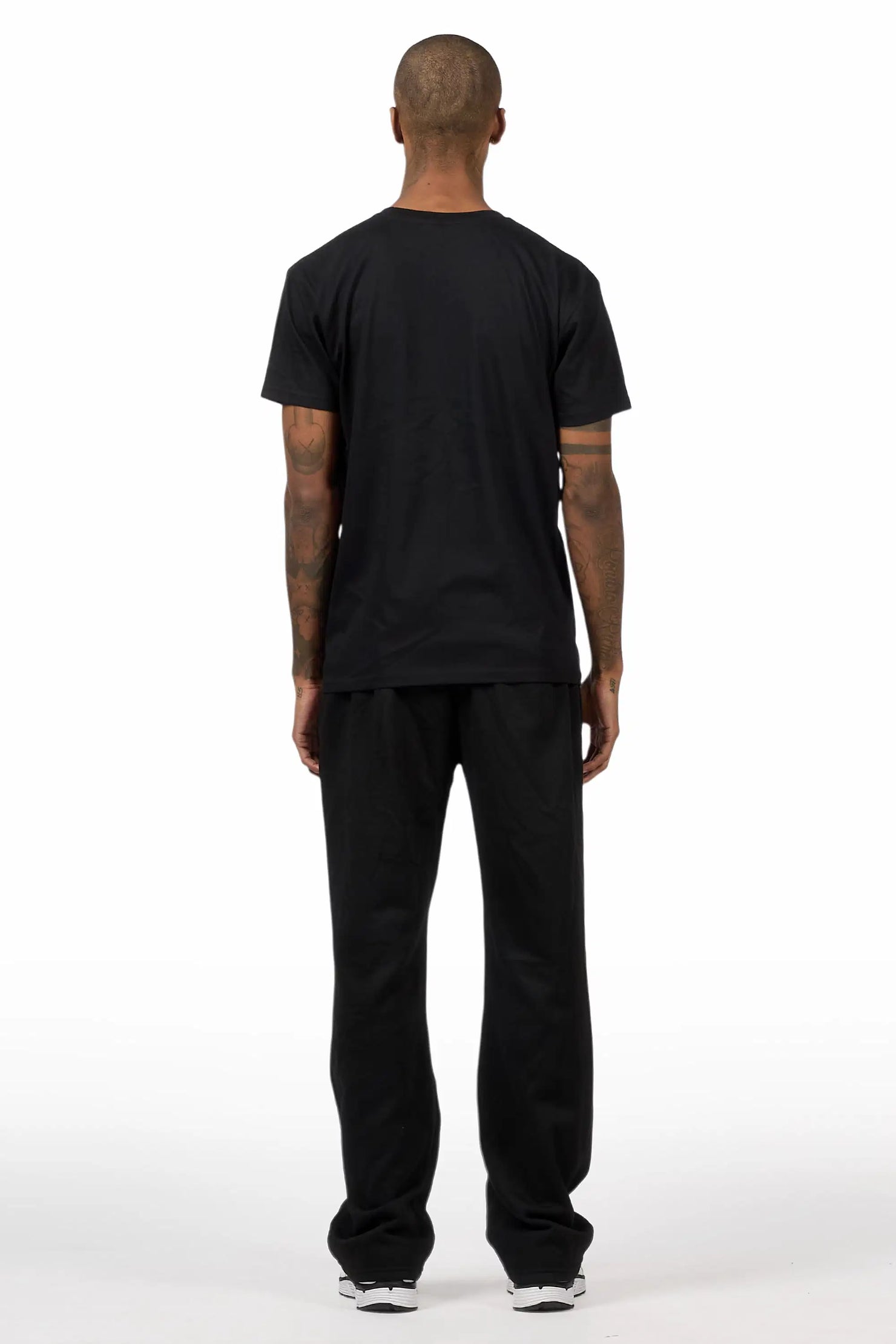 Stori Black/White T-Shirt/ Relaxed Track Set