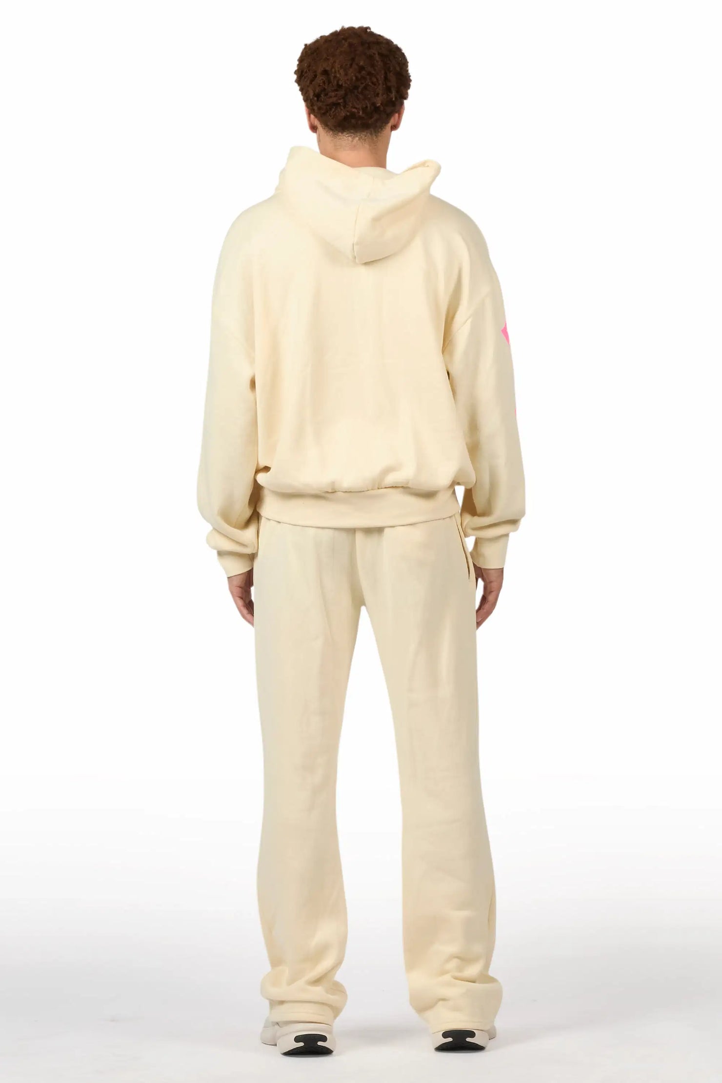 Vano Sand/Pink Hoodie Relaxed Track Set