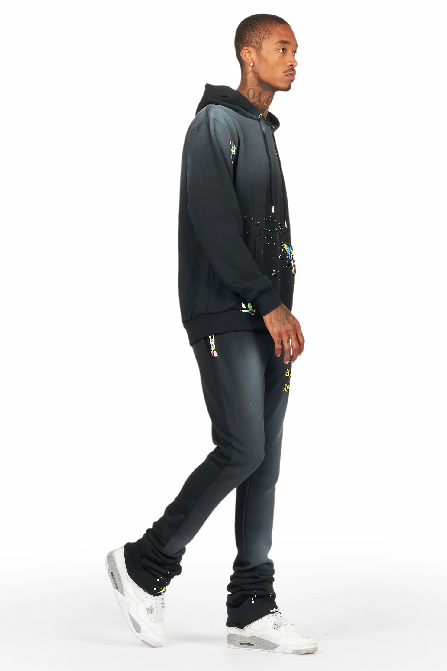 Rockstar Art Dist. Black/Yellow Super Stacked Track Set