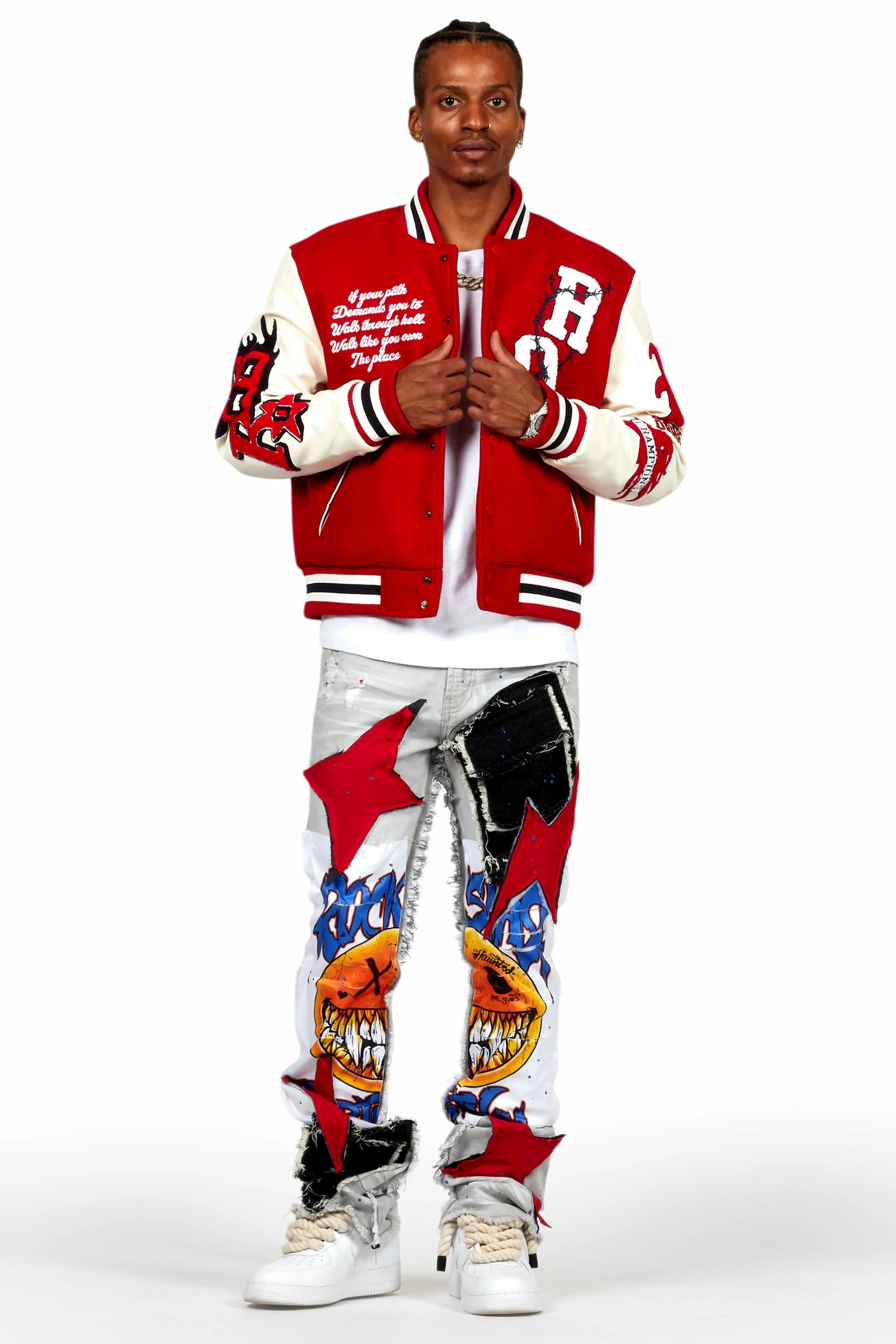 Skoll Red Varsity Jacket