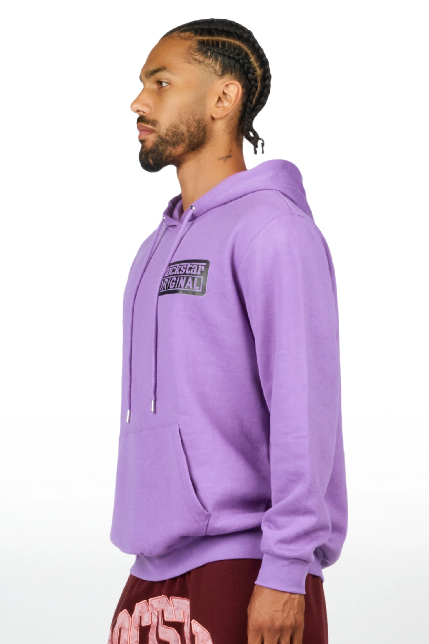 Kaden Purple Graphic Hoodie