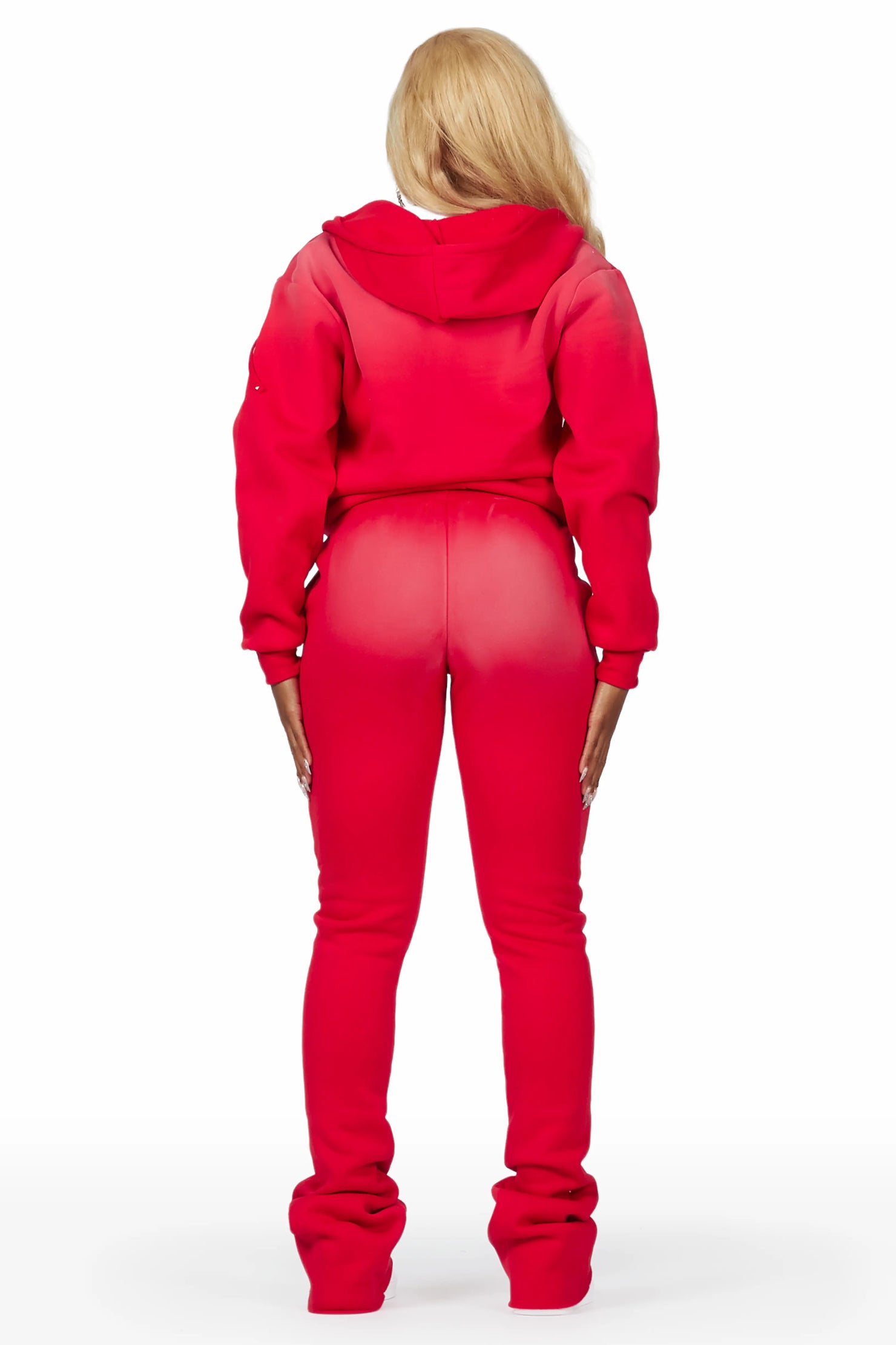 Tanazia Red Zip Up Super Stacked Trackset