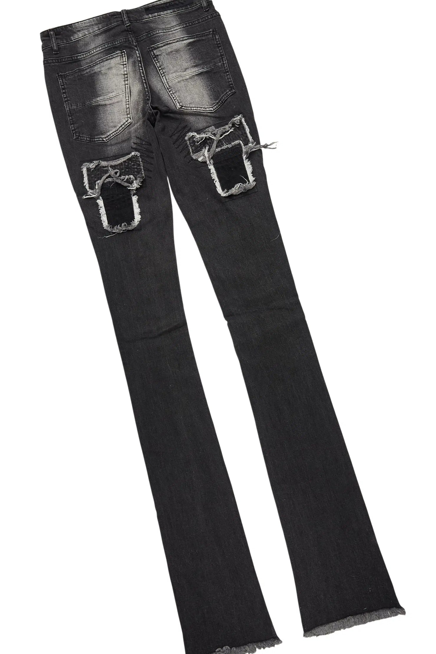 All Seeing Eyes Heather Grey T-Shirt/Super Stacked Flare Jean Bundle