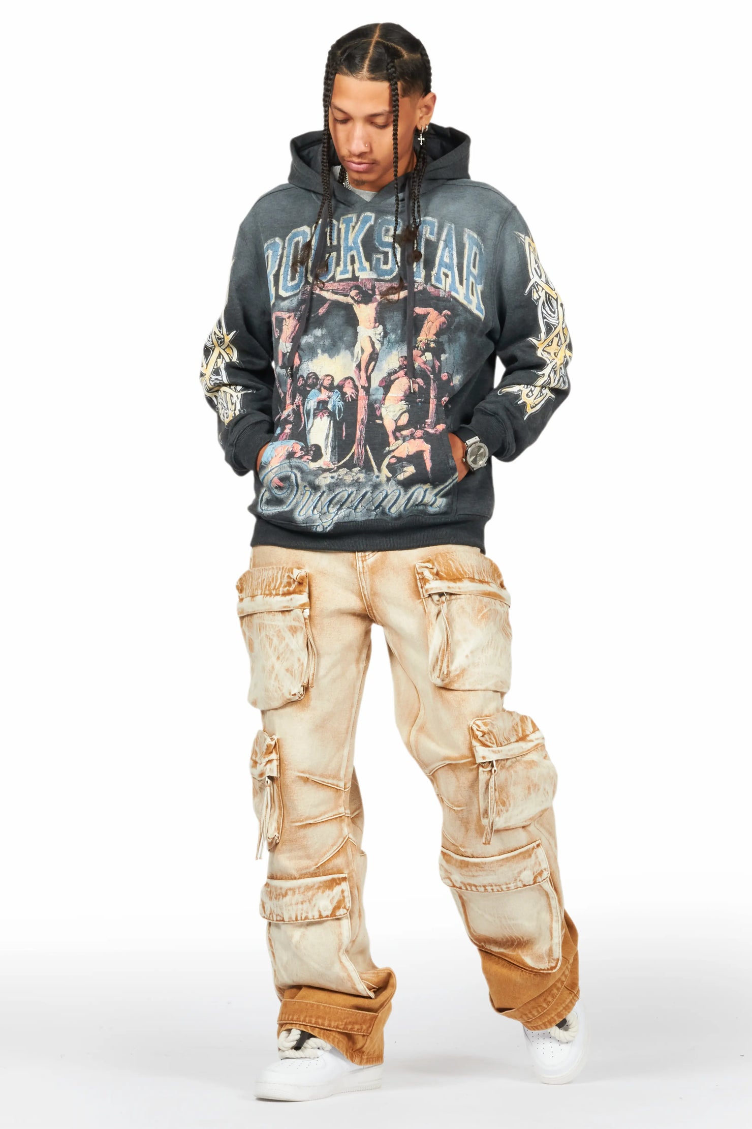 Lenz Beige Baggy Fit Jean