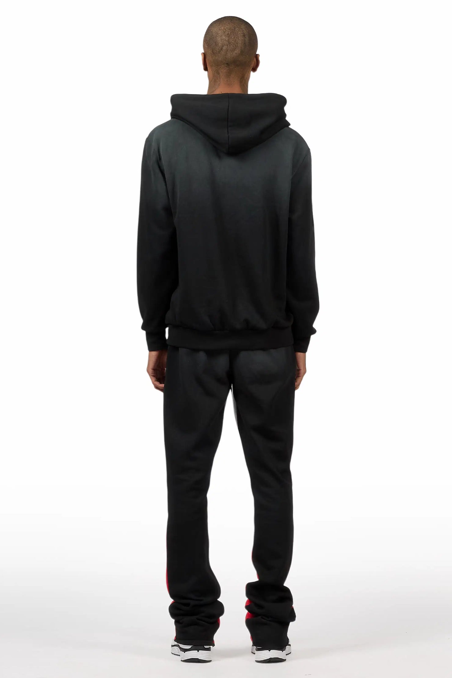 Nelly 2.0 Black Hoodie/Stacked Flare Track Set