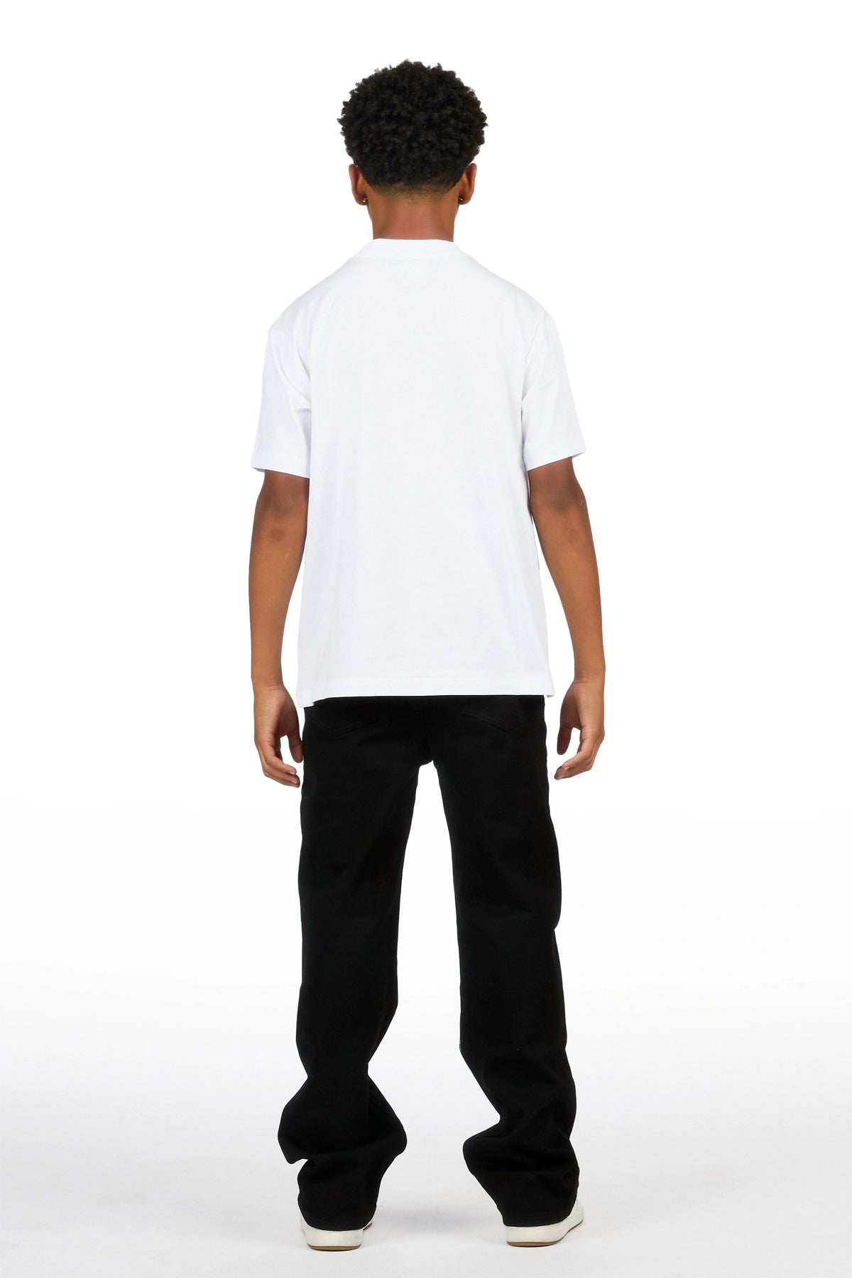 Boys Vicente Black Straight Fit Jean