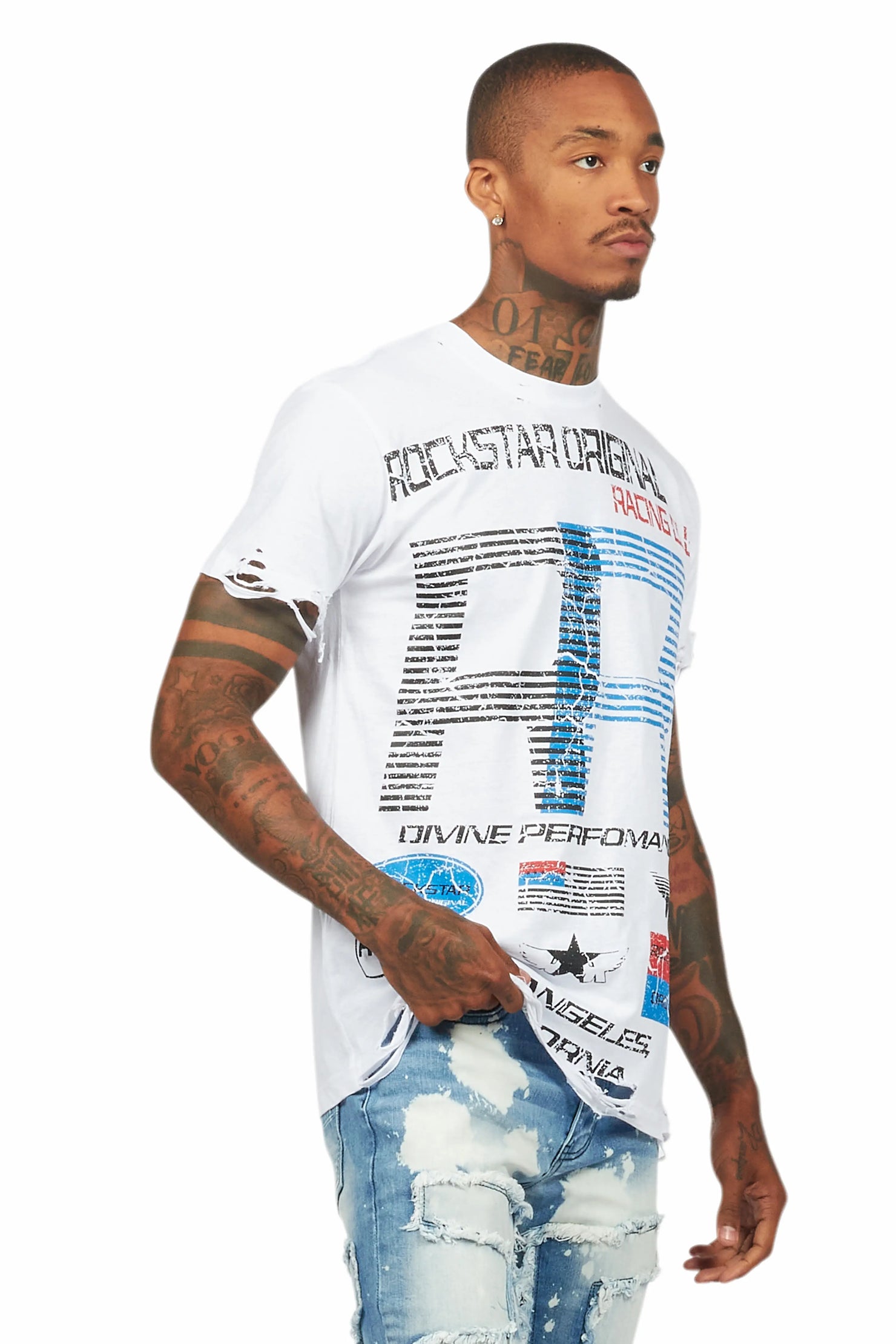 RSO Racing Club White Graphic T-Shirt