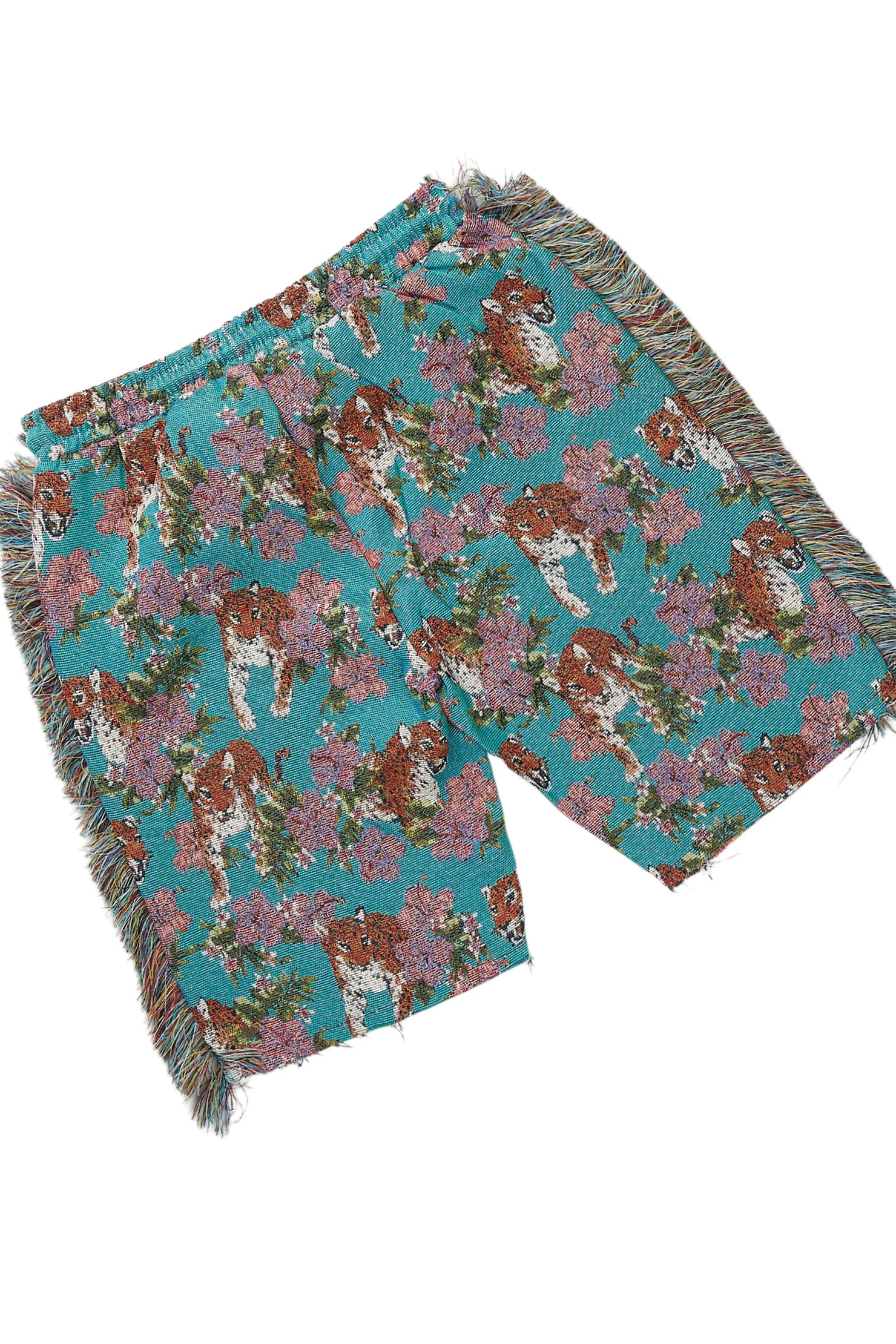 Alexsia White/Blue T-Shirt Short Set