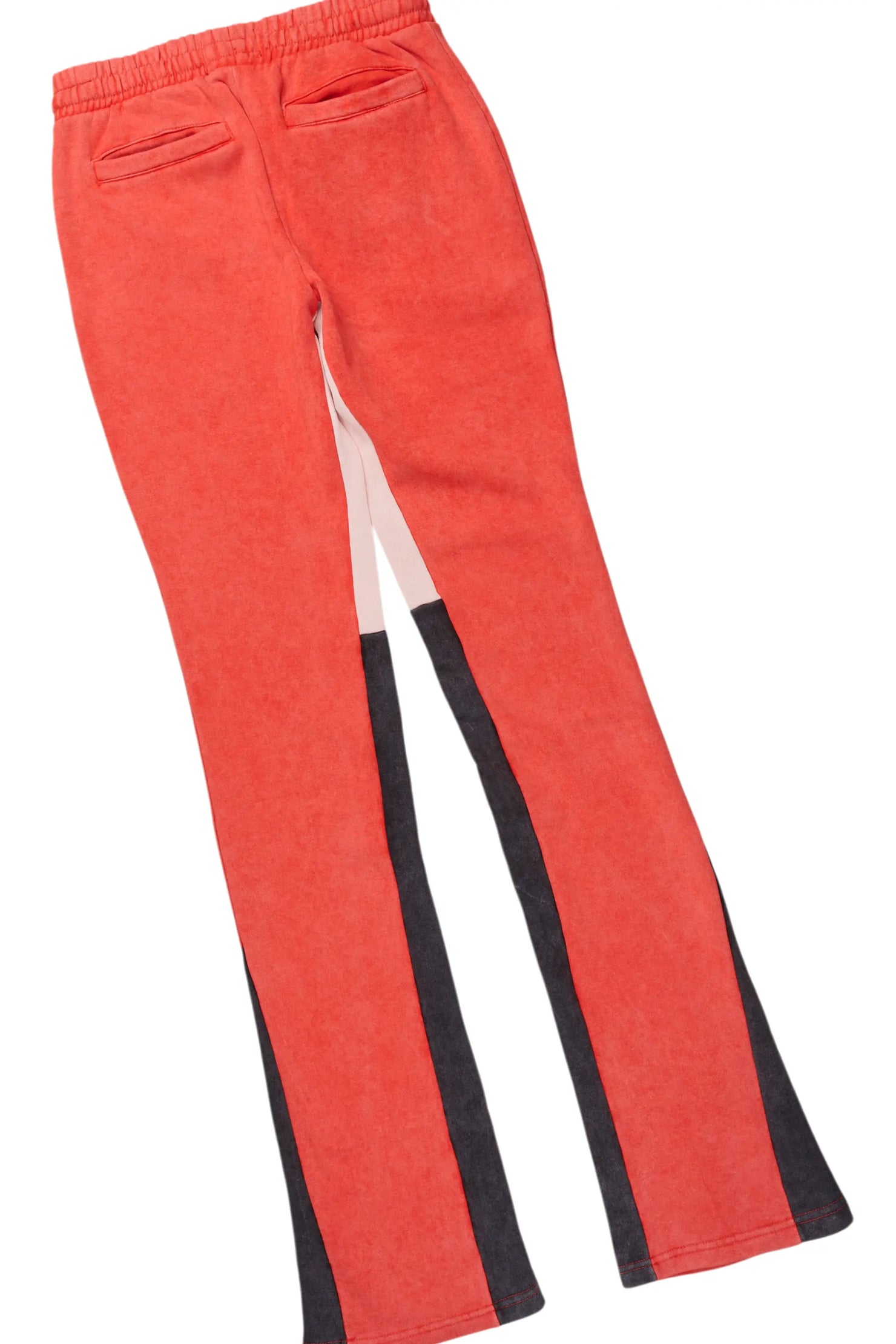 Lake White/Red T-Shirt/Stacked Baggy Track Set