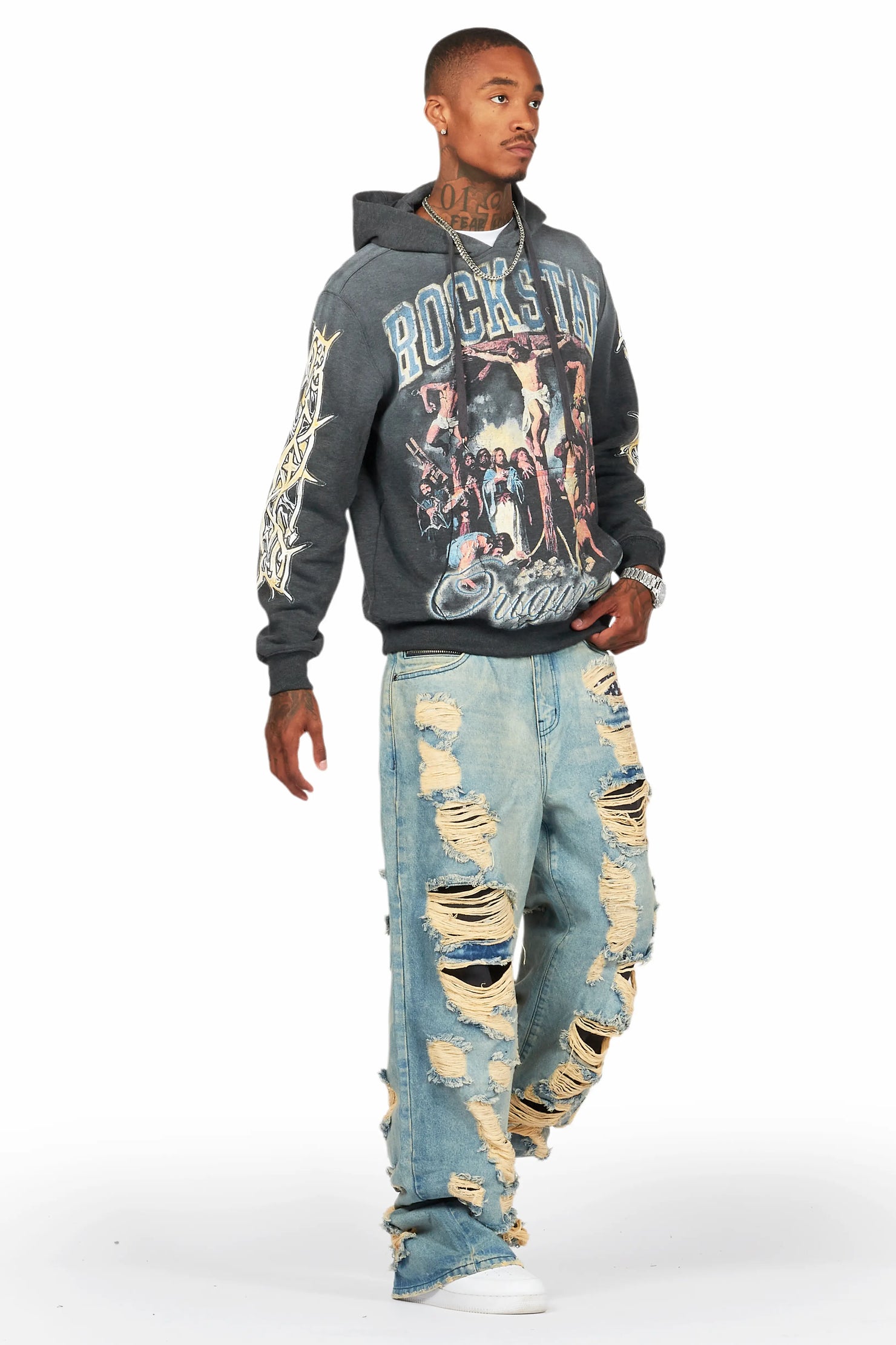 Mical Blue Baggy Fit Jean