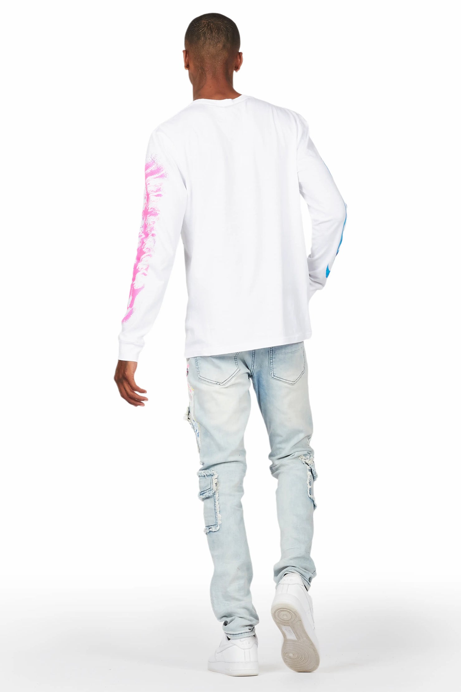 Eben Blue Painter Skinny Fit Cargo Jean