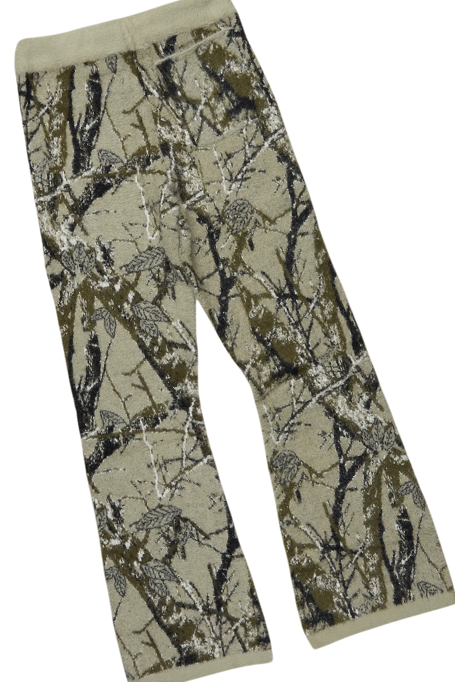 Boys Orson Tree Camo Stacked Flare Knitted Mohair Track Set