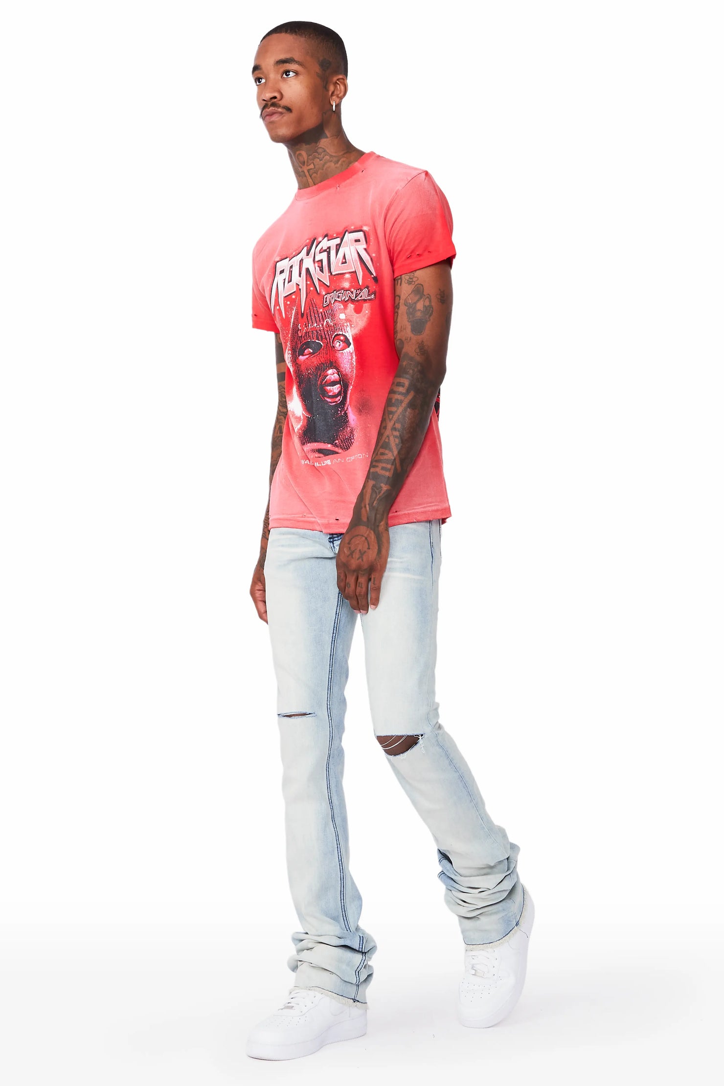 Josiah Blue Super Stacked Flare Jean