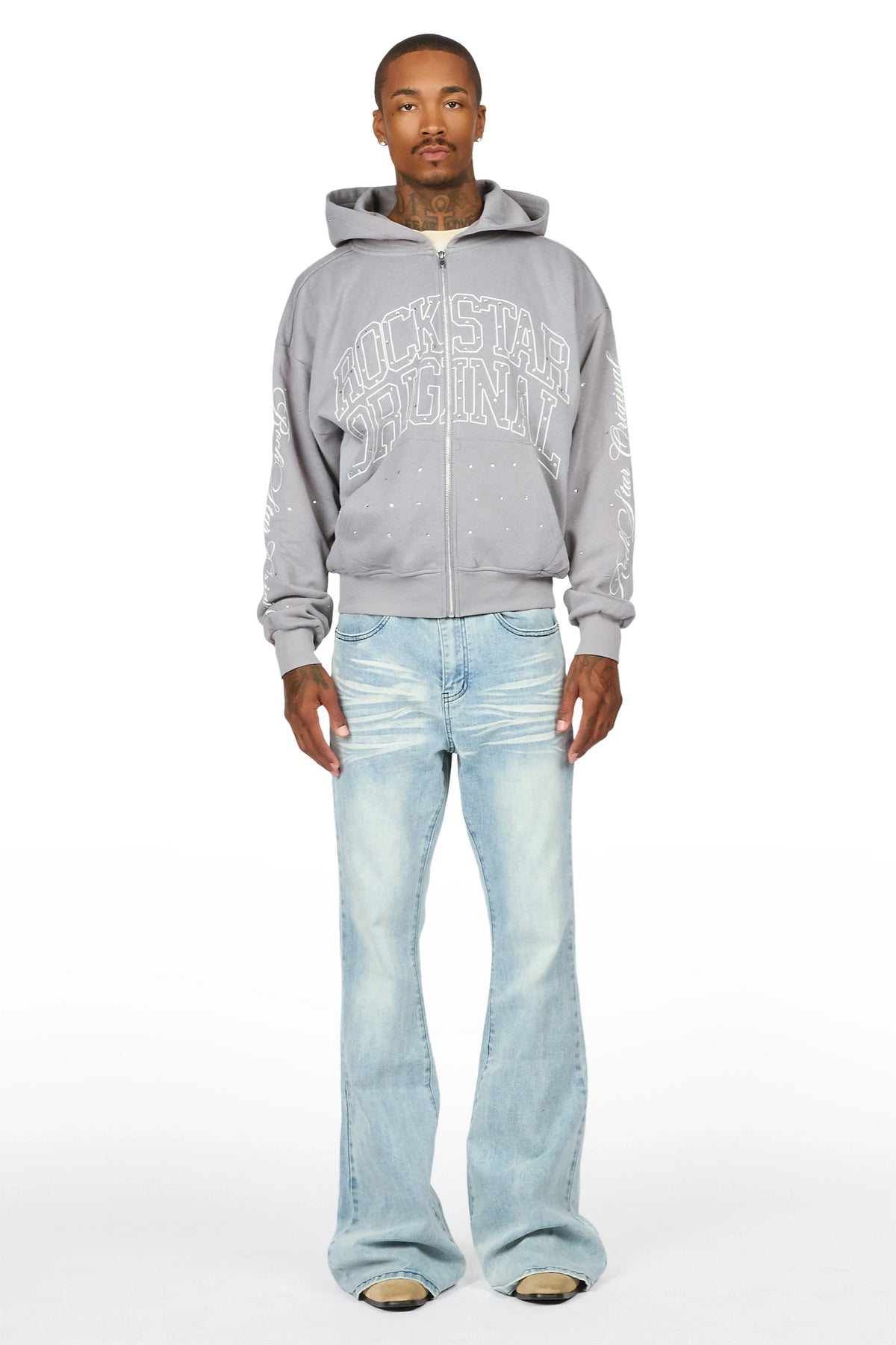 Lykes Light Blue Super Flare Jeans