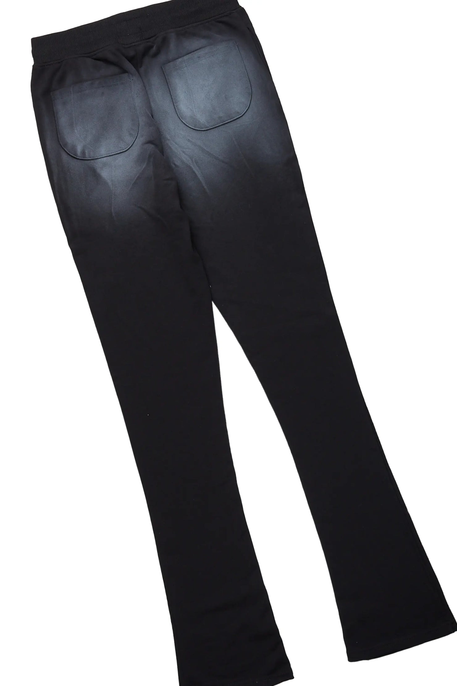 Mercy Beige/Black Oversized T-Shirt/ Stacked Flare Track Pant Set