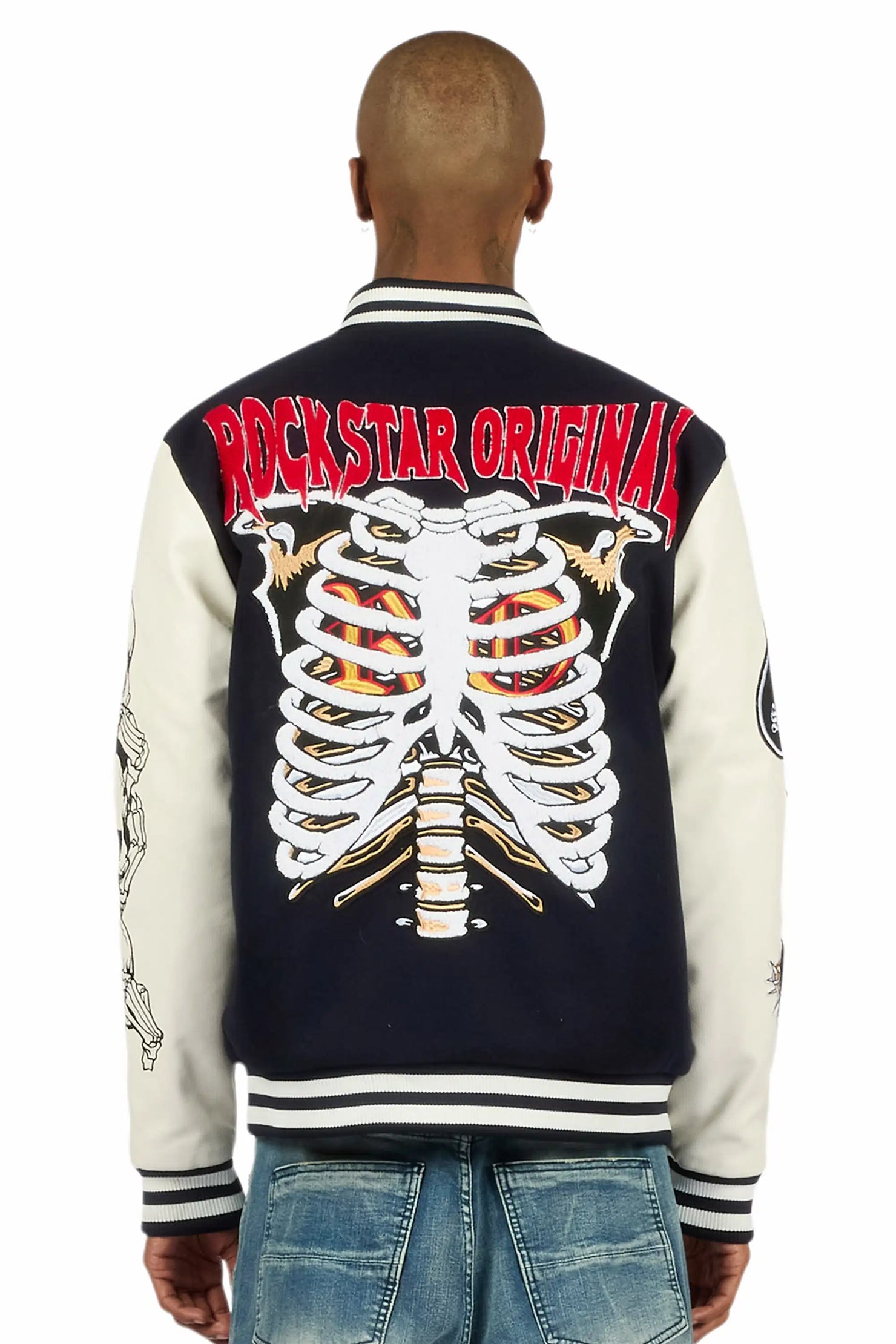 Blaze Navy Varsity Jacket