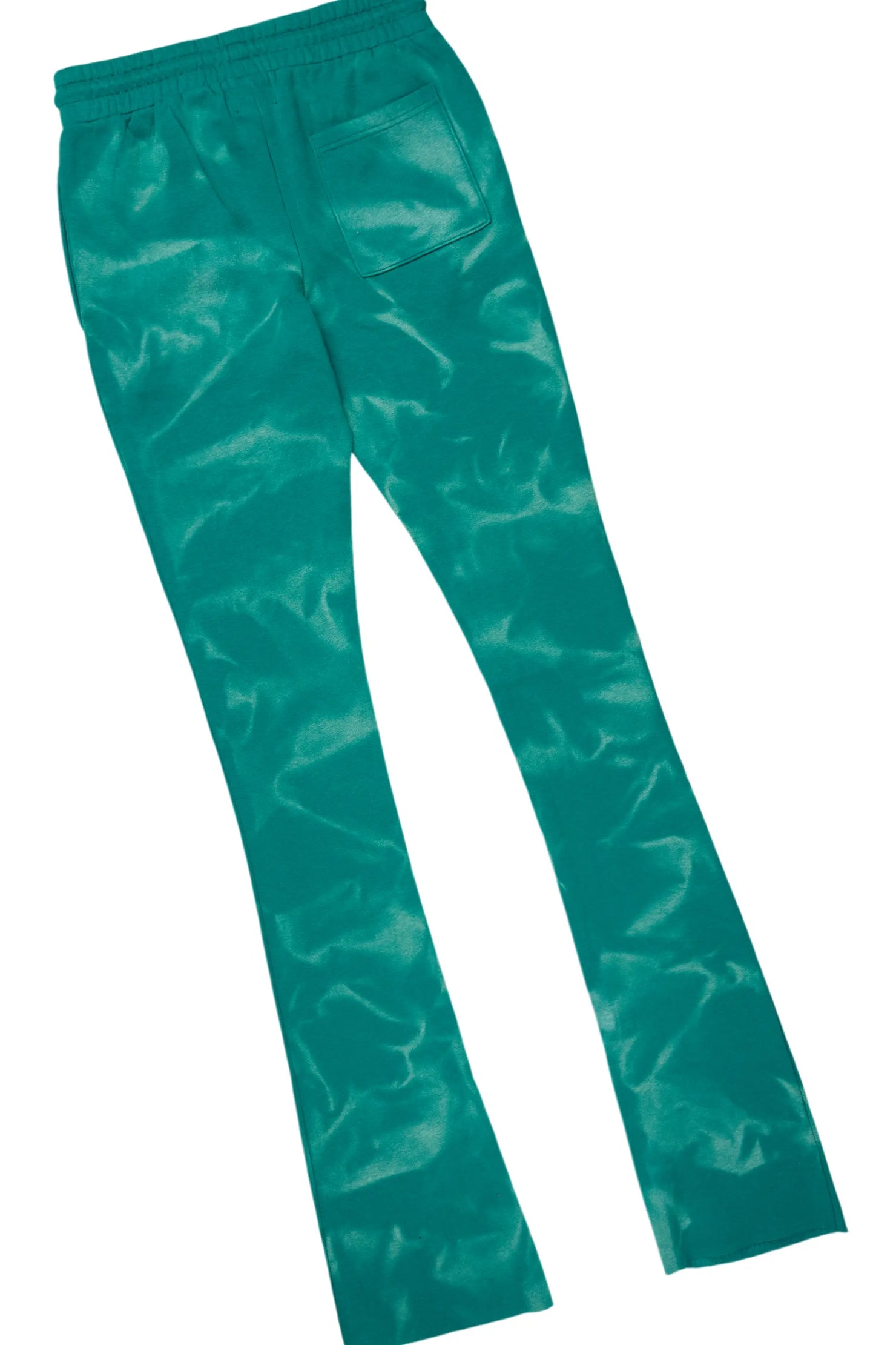 Member Green Hoodie Patchwork Stacked Flare Track Set