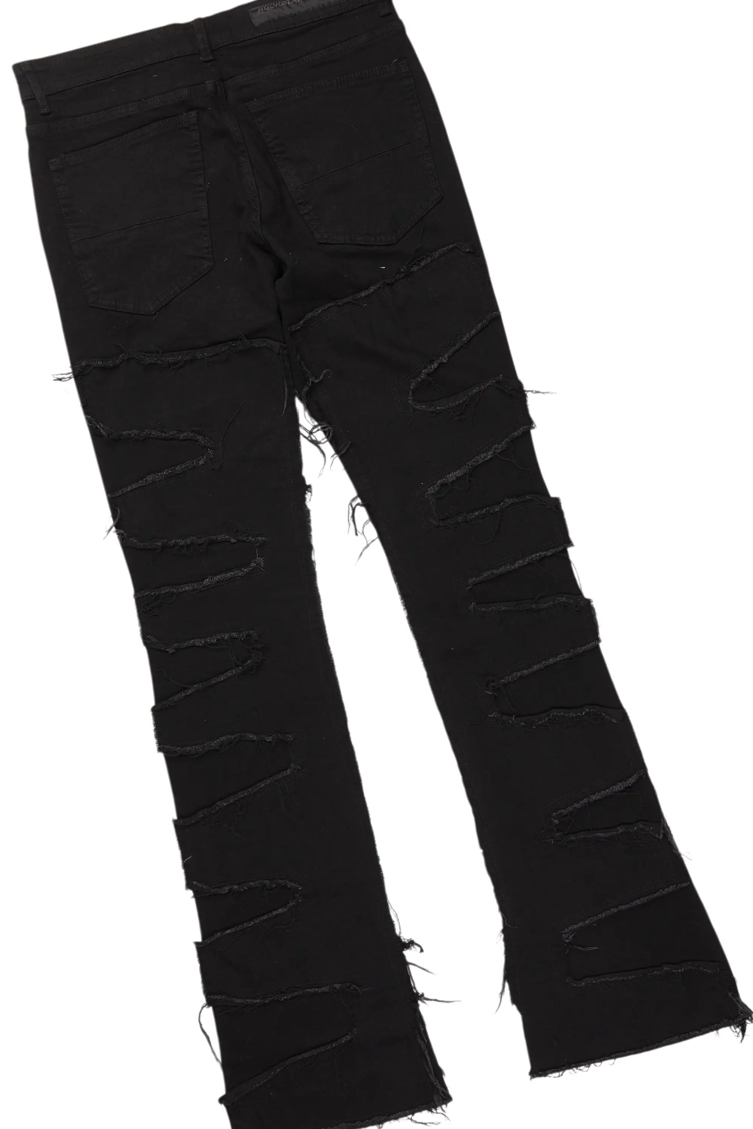 Barras Black Hoodie/Stacked Flare Jean Bundle