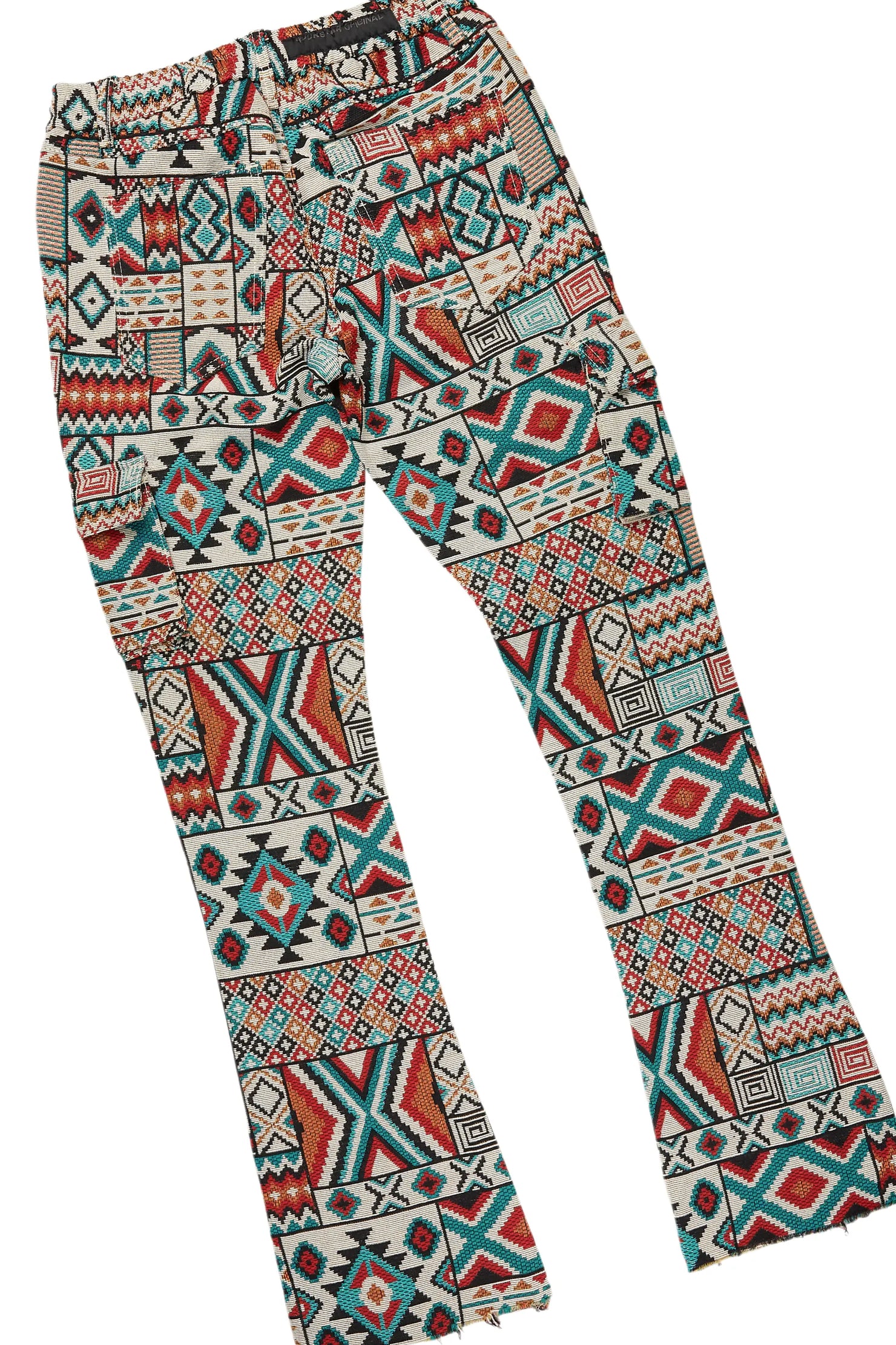 Lake Black T-Shirt & Nard Stacked Flare Tapestry Jean Bundle