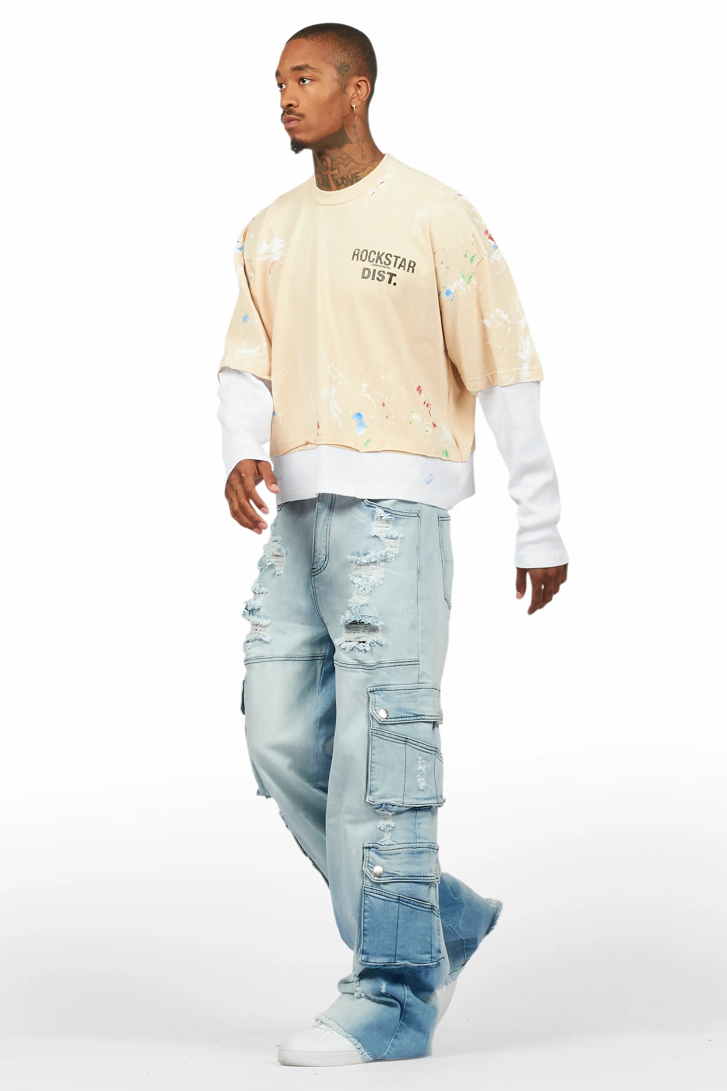 Keylor Light Blue Baggy Fit Jean