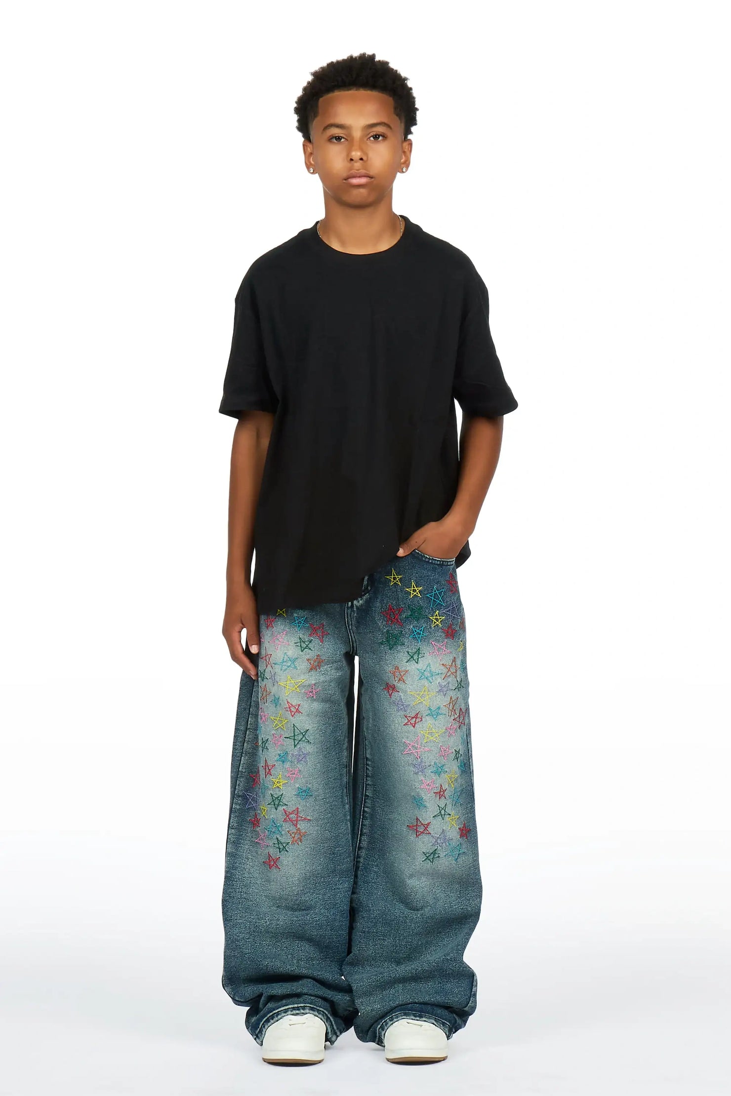 Boys Levi Denim Wash Baggy Fit Jean