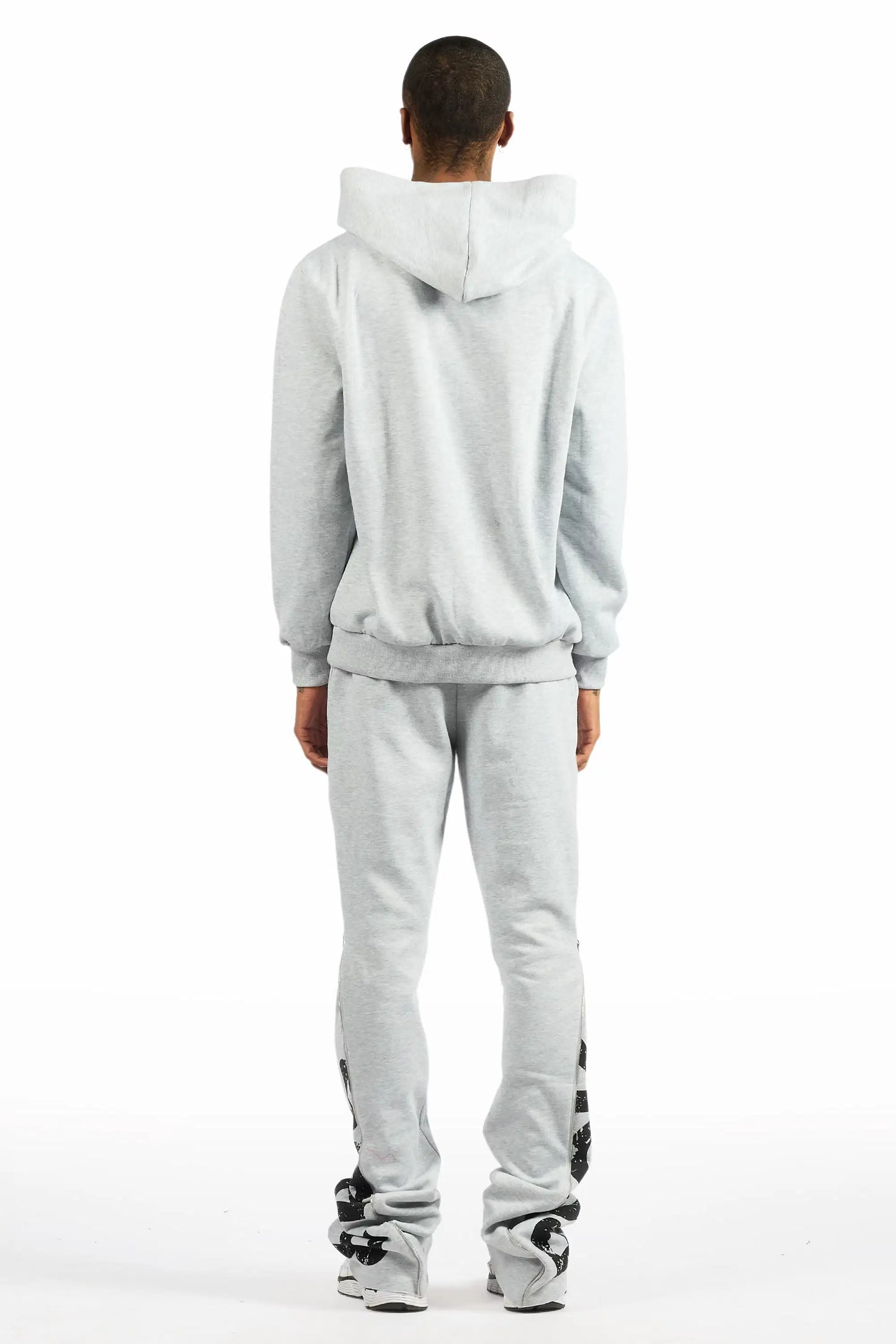 Deniska Heather Grey Stacked Track Set