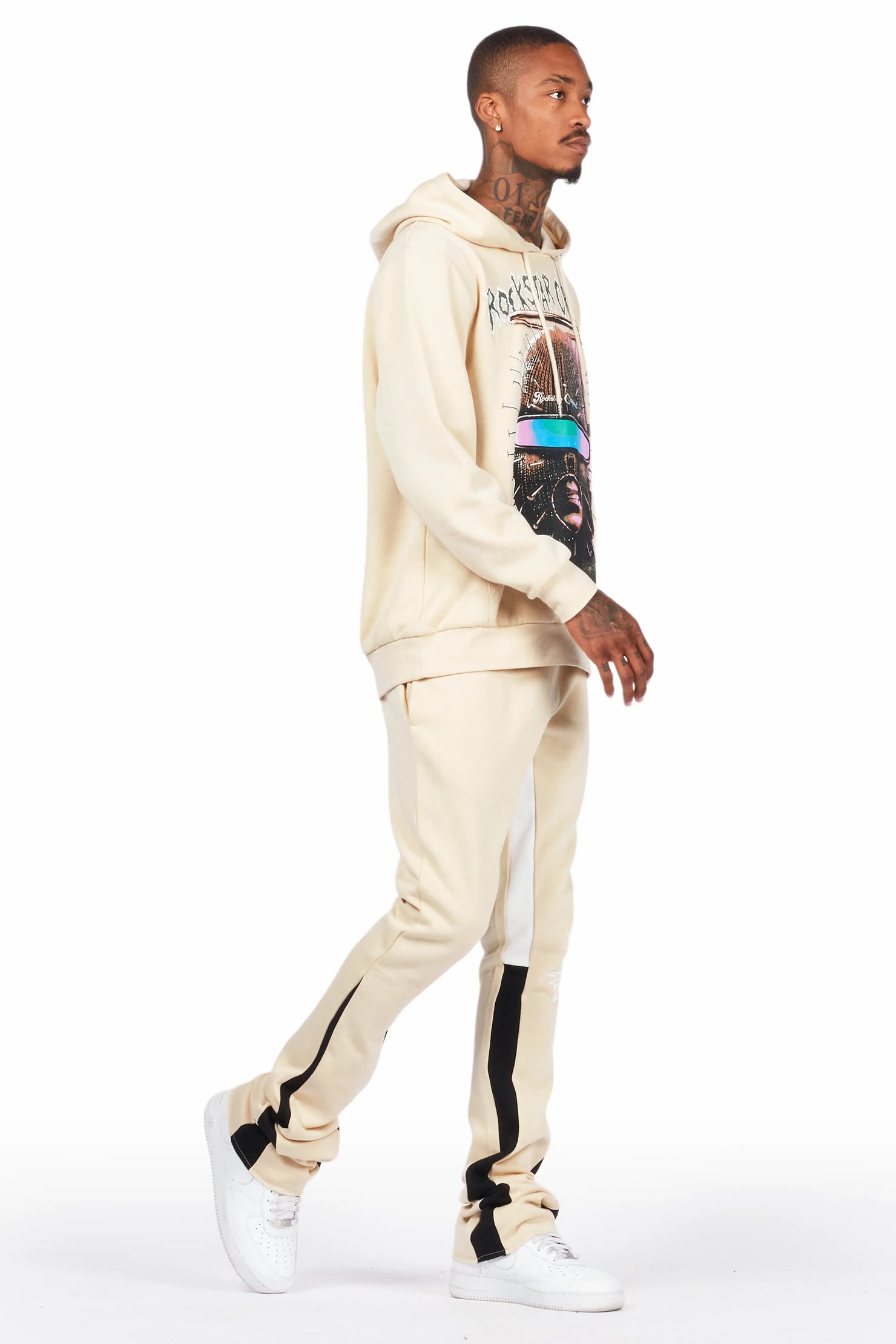 Deem Beige/Black Stacked Flare Track Set