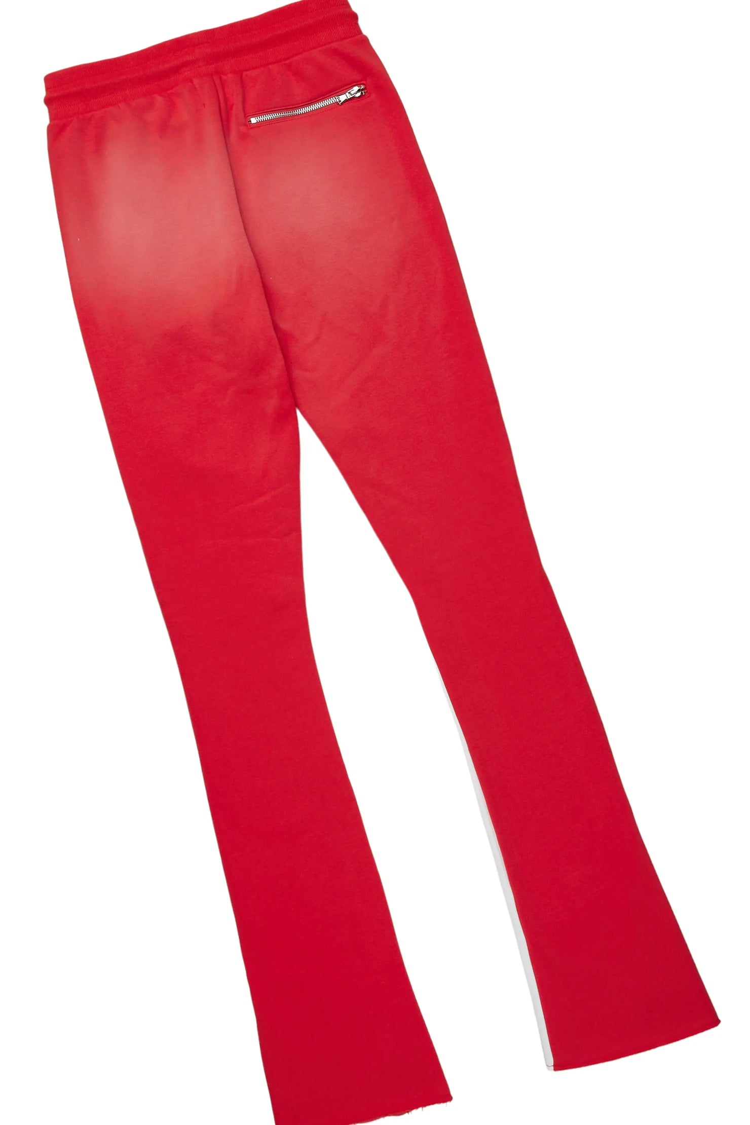 Wizzurd White/Red T-Shirt/Stacked Flare Pant Set