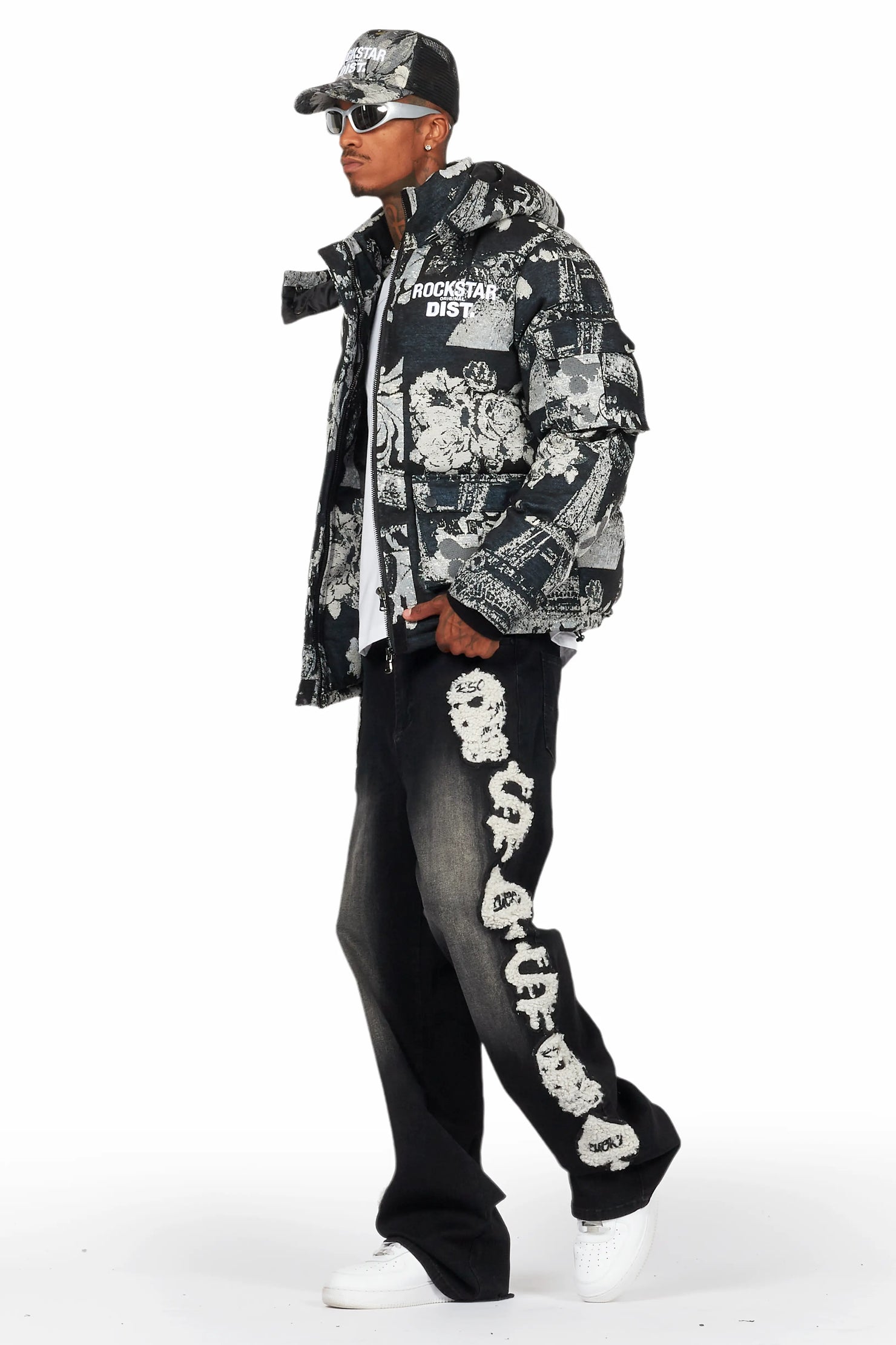 Francis Black Baggy Fit Jean