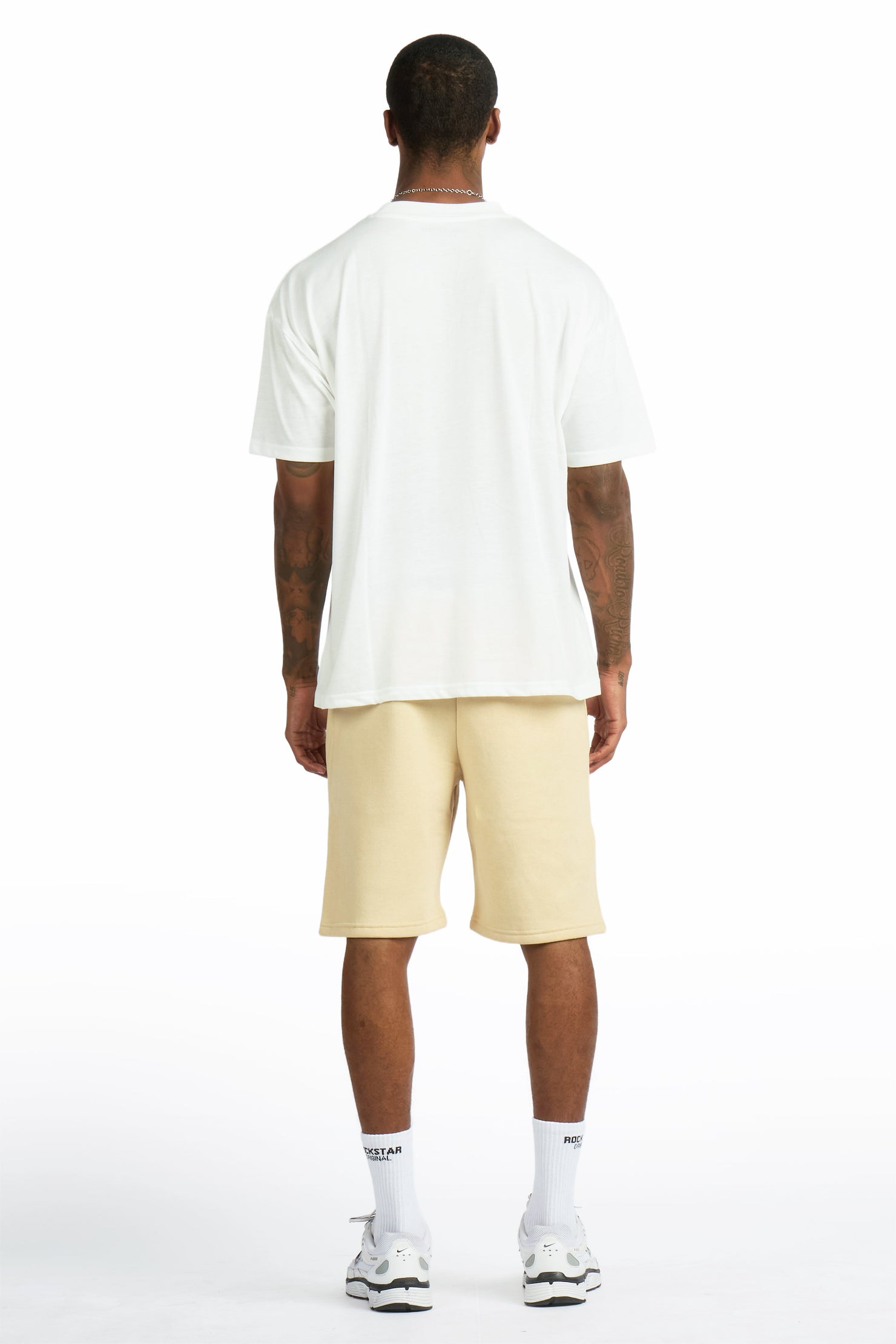Zig White/Beige T-Shirt/Short Set