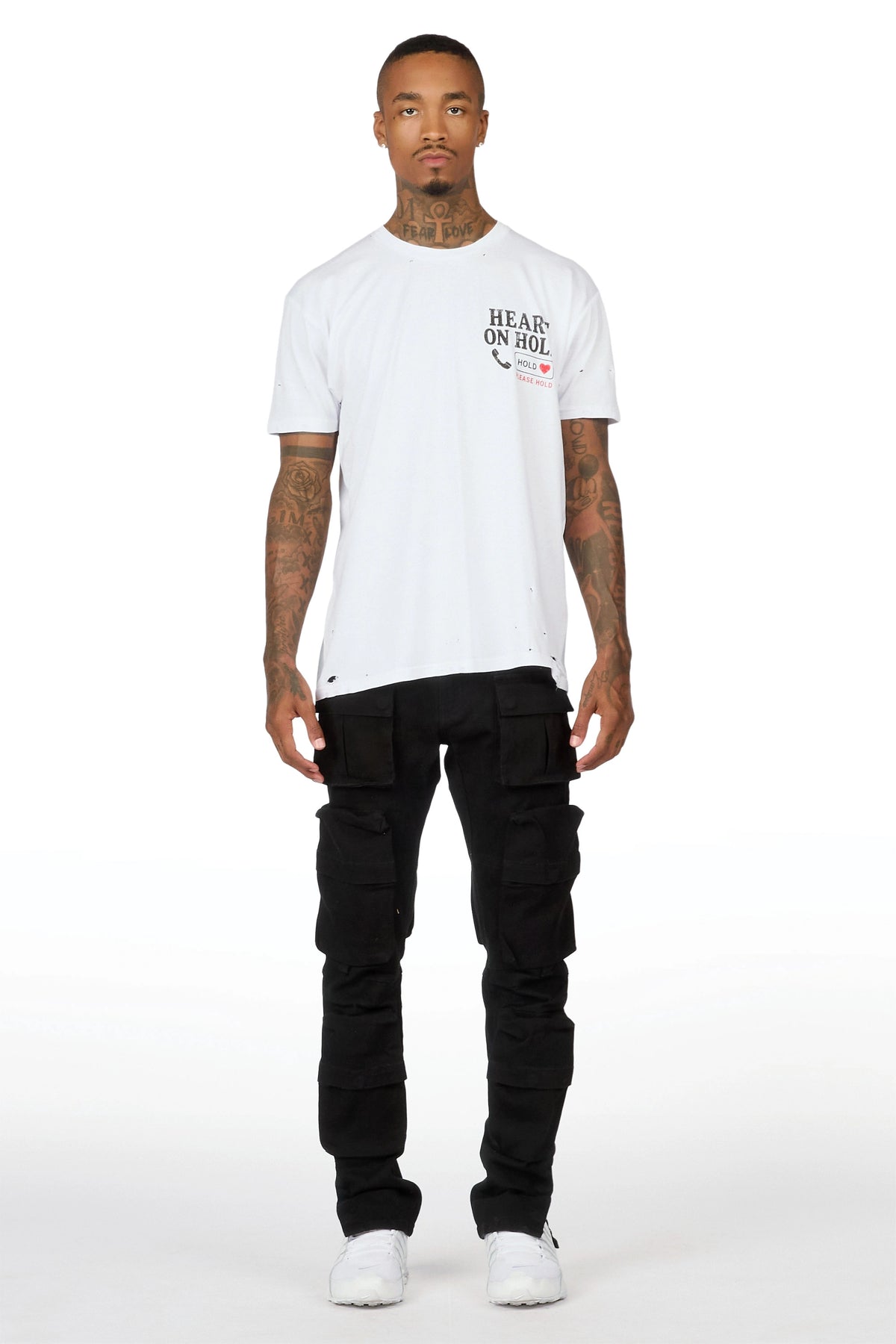 Shepard Black Cargo Skinny Fit Jean