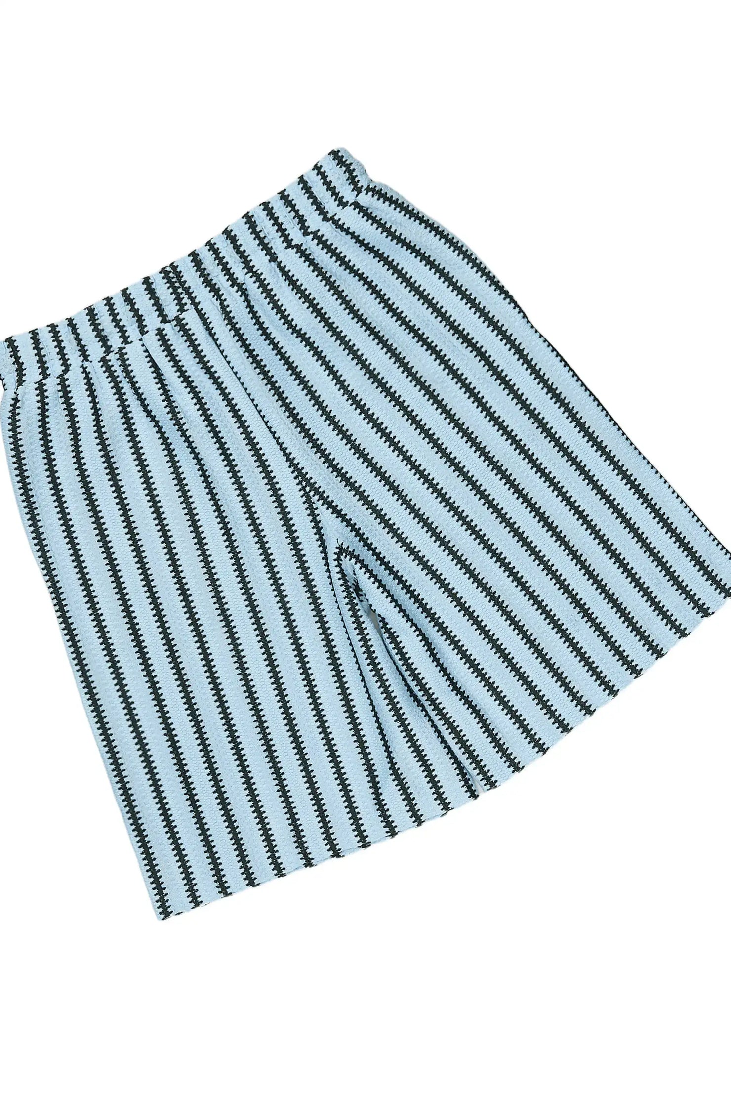 Boys Gerald Black/Light Blue Button Down Shirt/Short Set