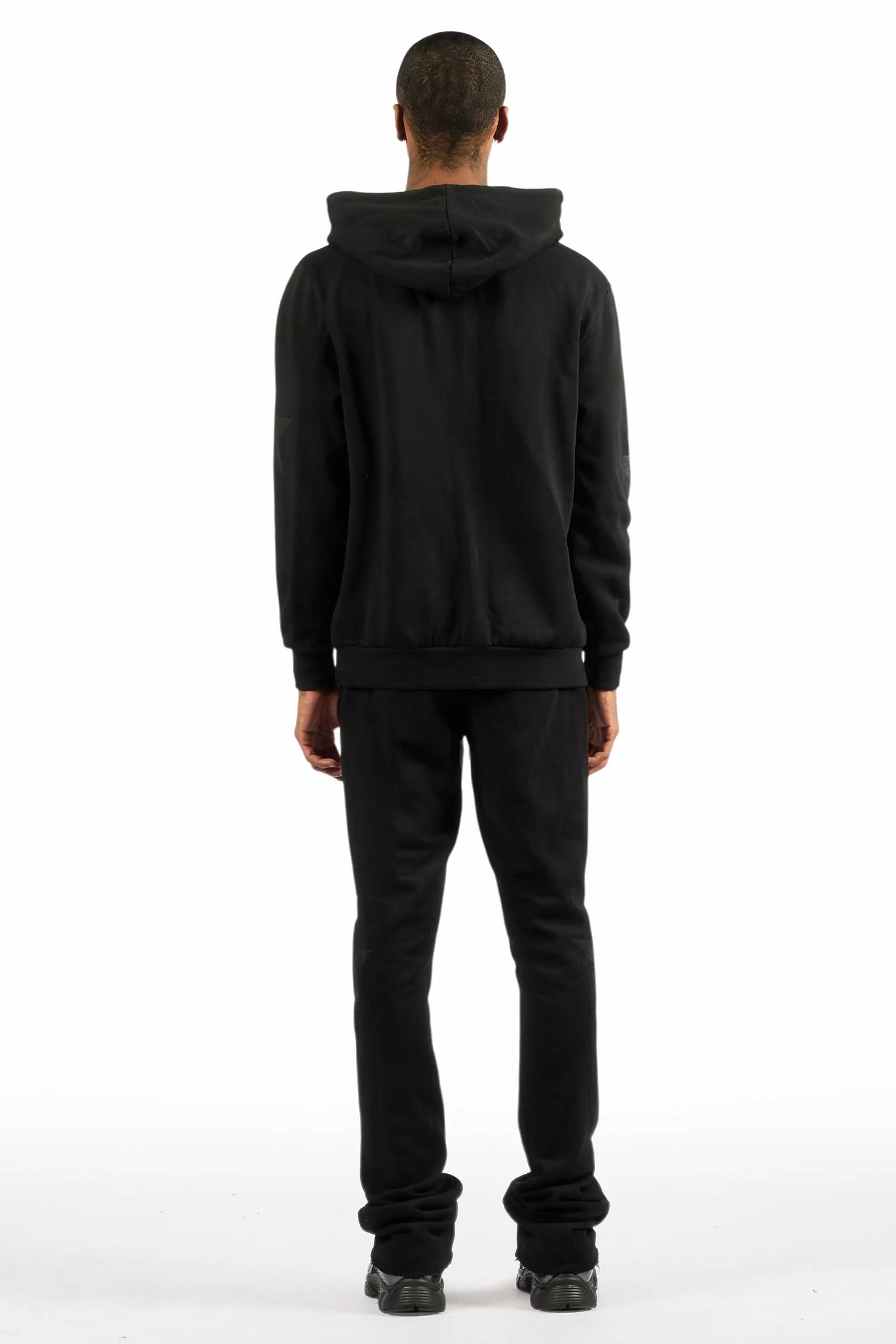 States Black/Black Hoodie Stacked Flare Track Set