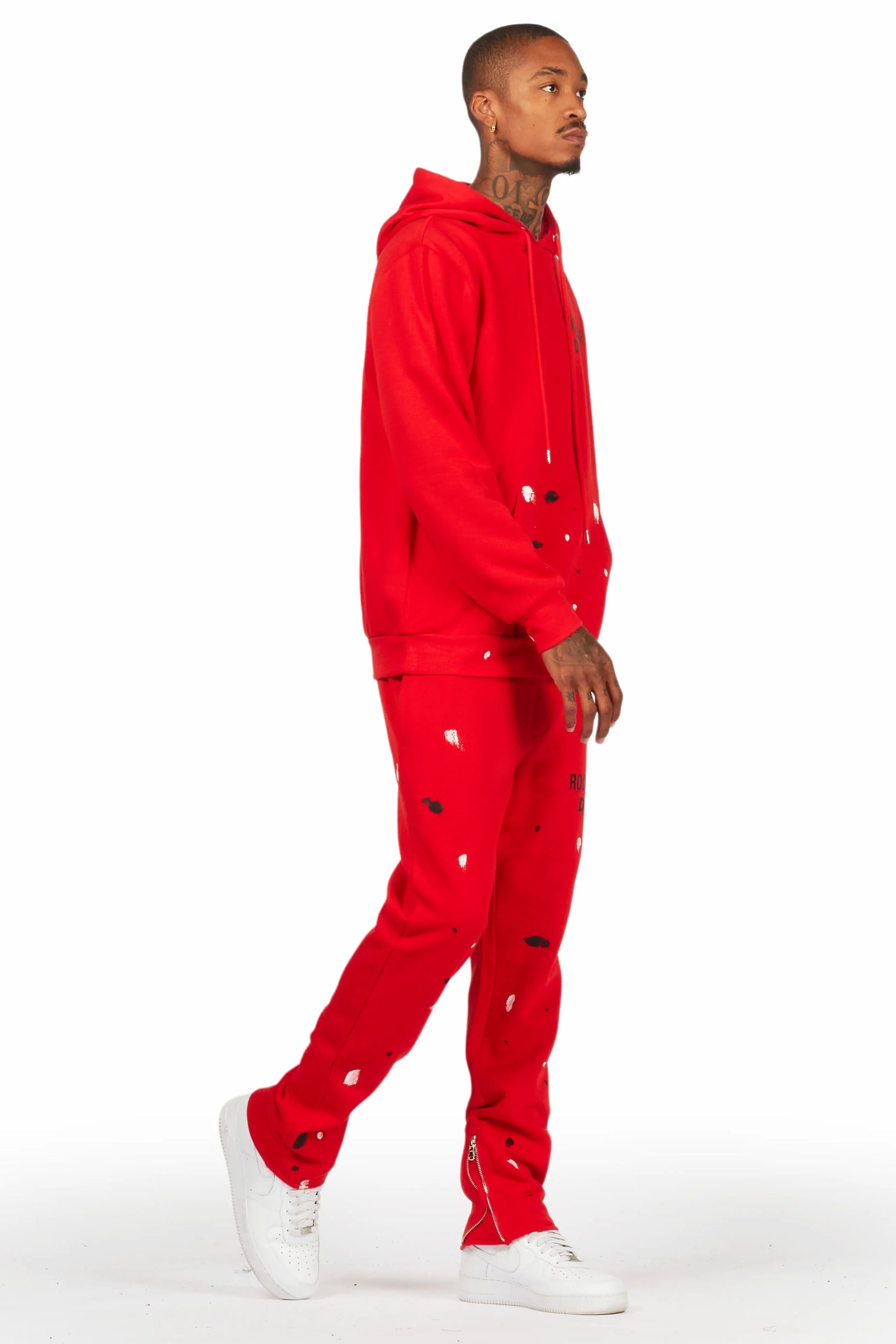 Jaco Red Slim Fit Track Set