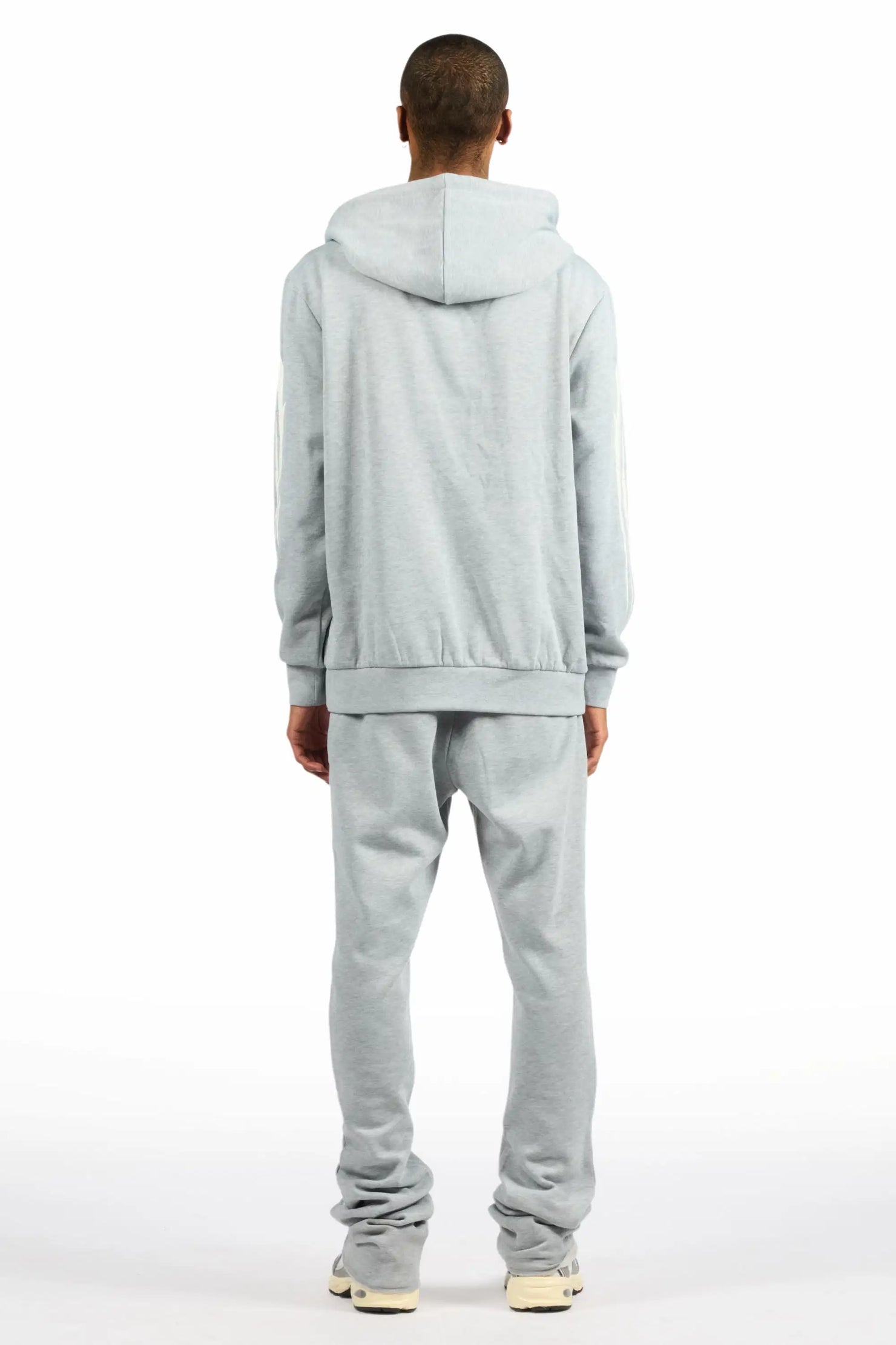 Kastell Heather Grey Hoodie/Stacked Pant Track Set
