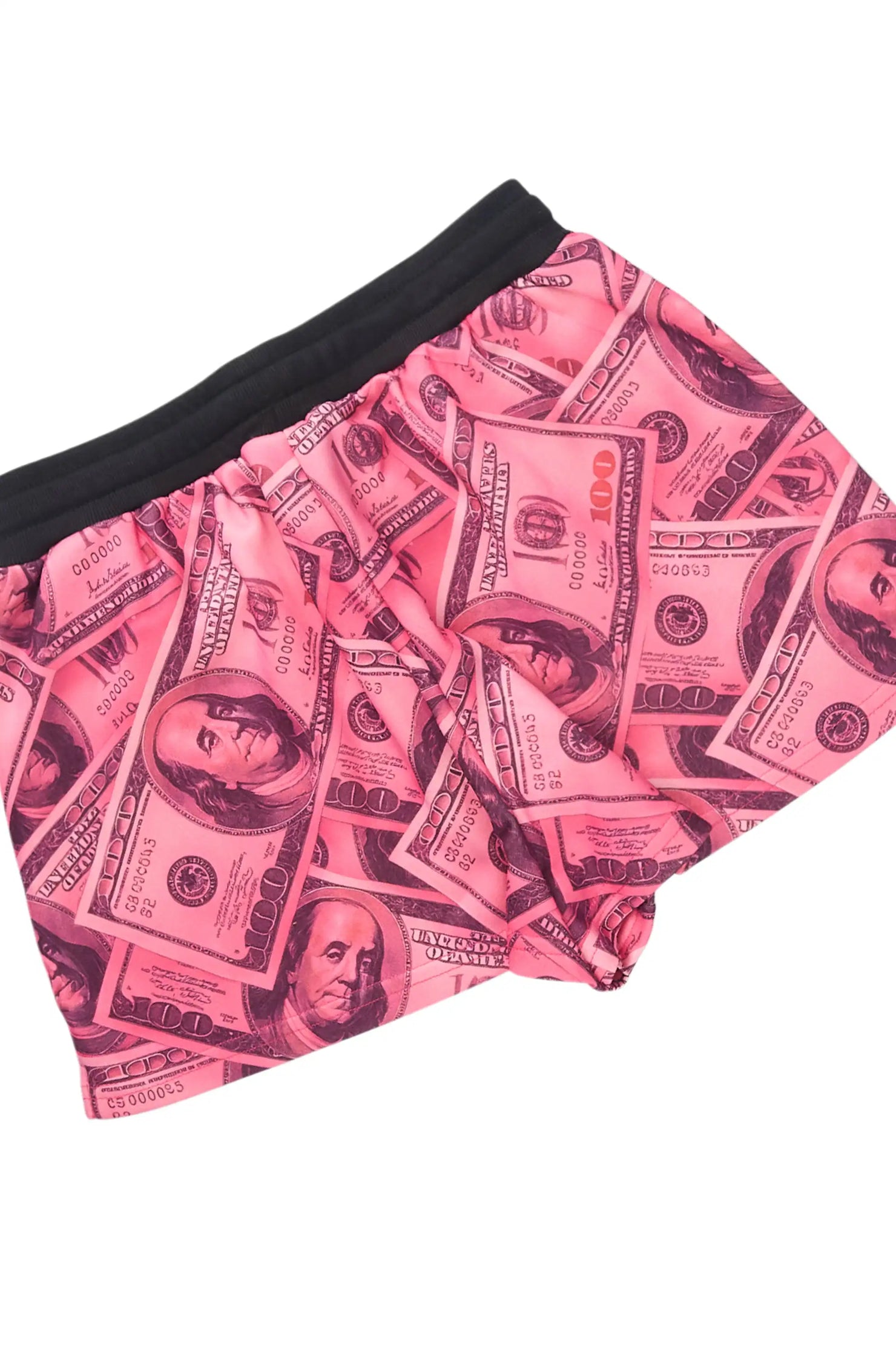 Sidney Pink Money Zip Up Short Set with Fur Hood