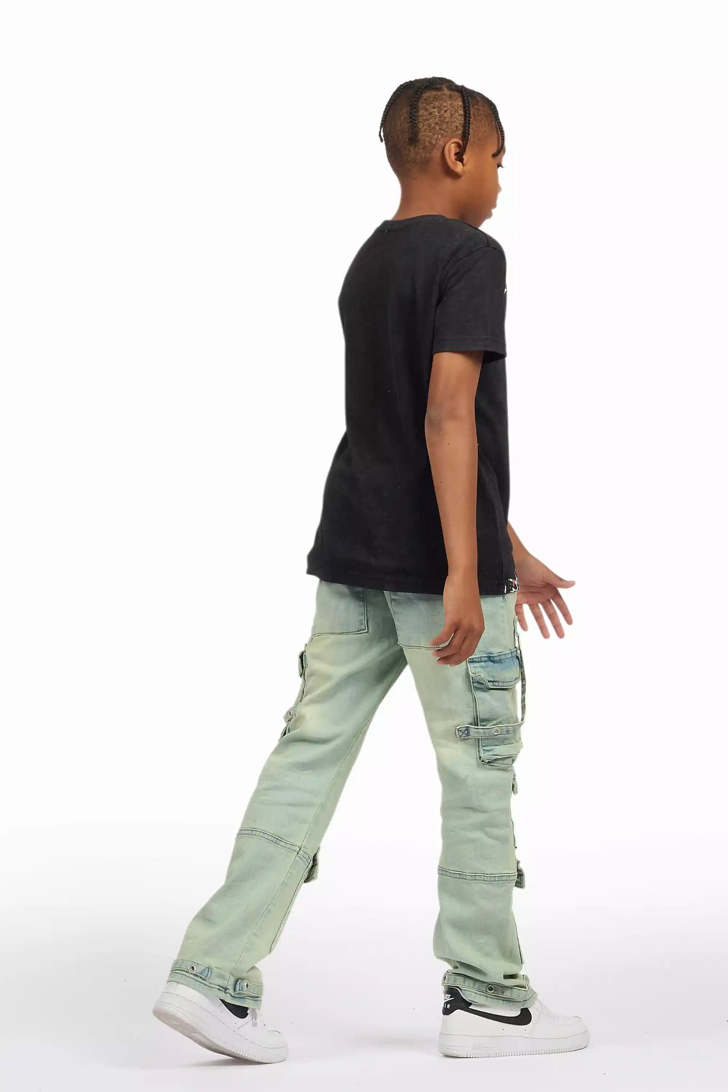 Boys Iggy Ice Blue Flare Jean